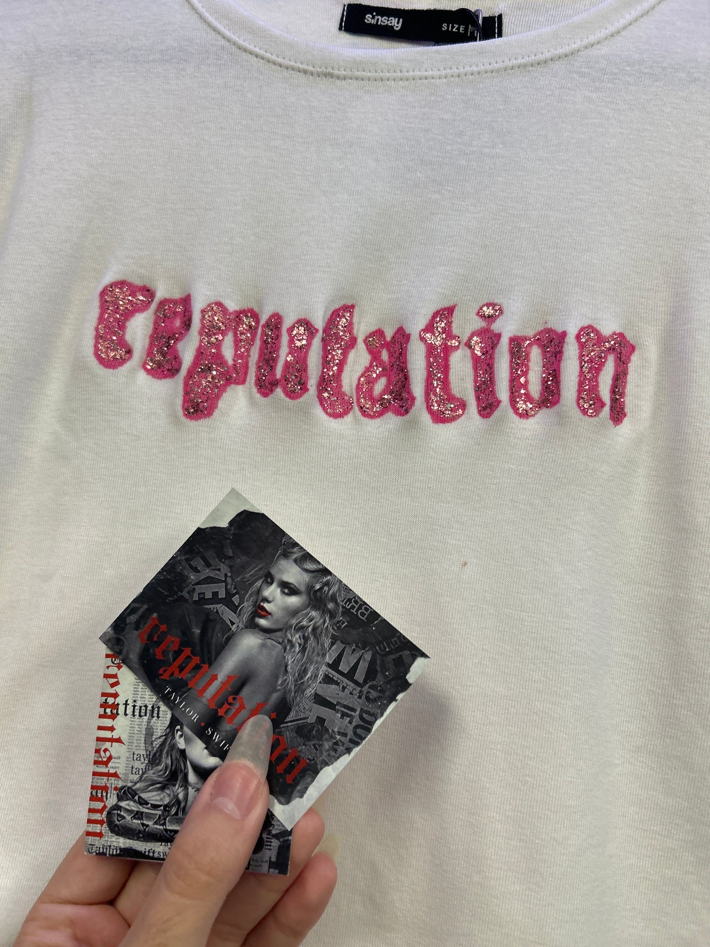 Taylor Swift 'reputation' Pink Handmade Crop Top