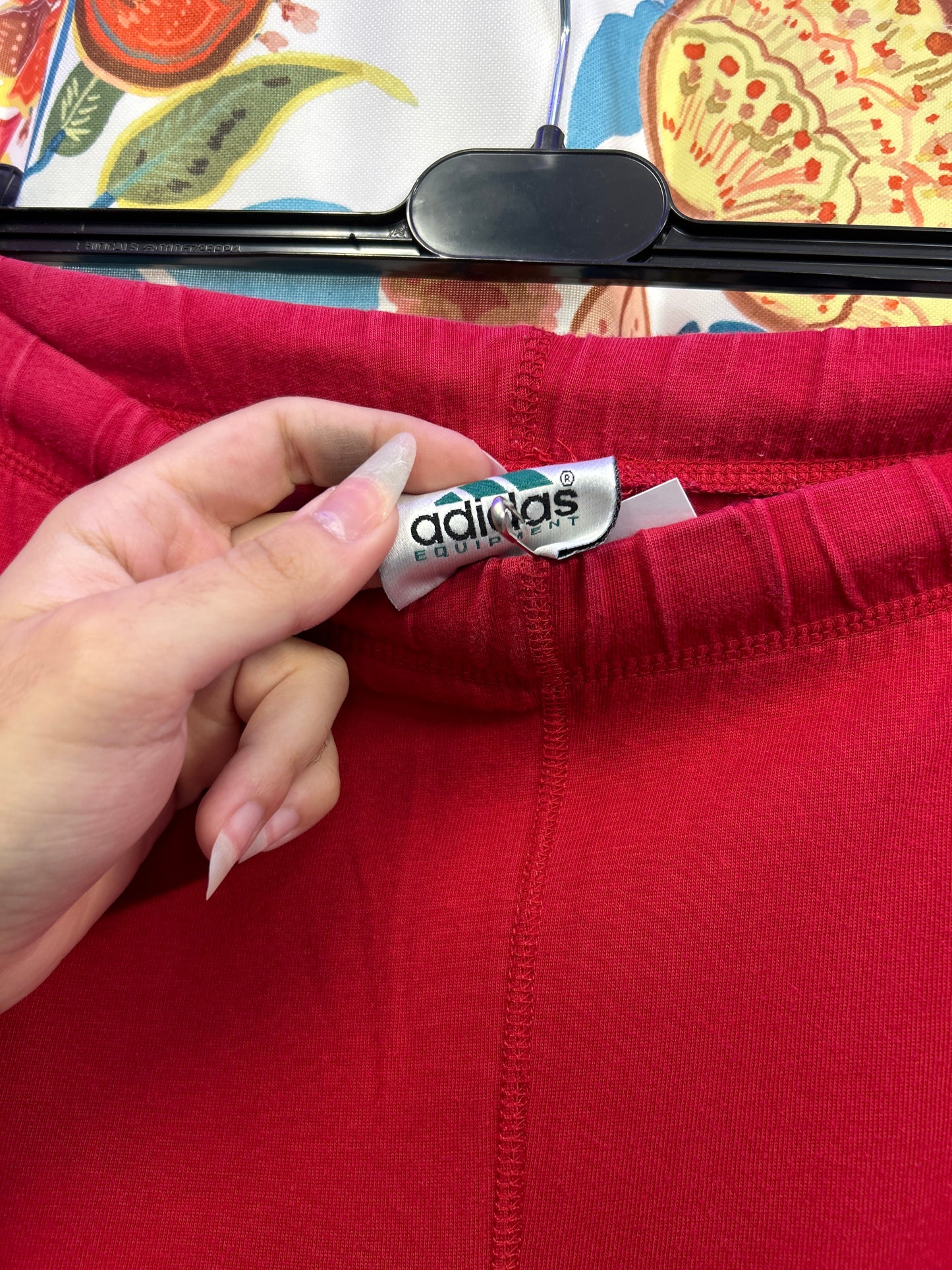 Adidas equipment 00's red Cotton trackpants
