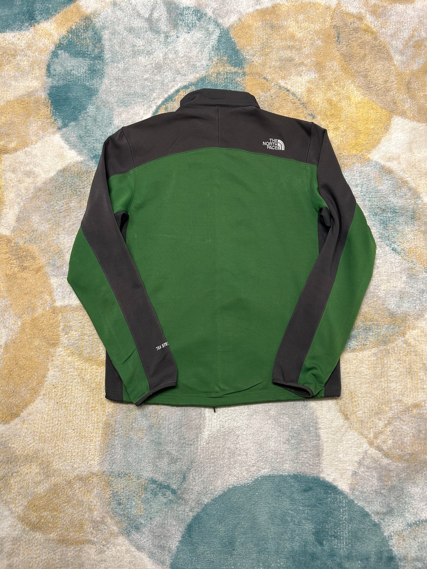 TheNorthFace green and grey jacket