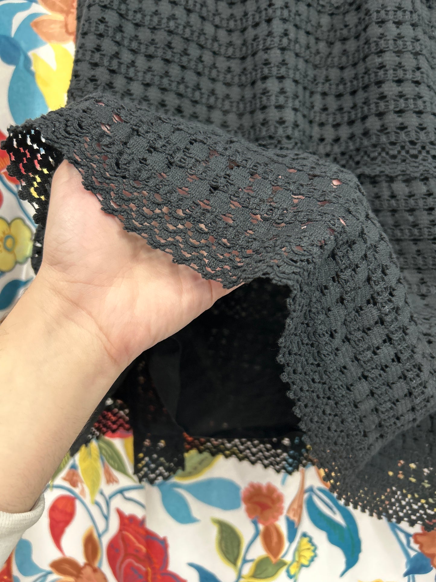 Y2k black skirt with mesh layer