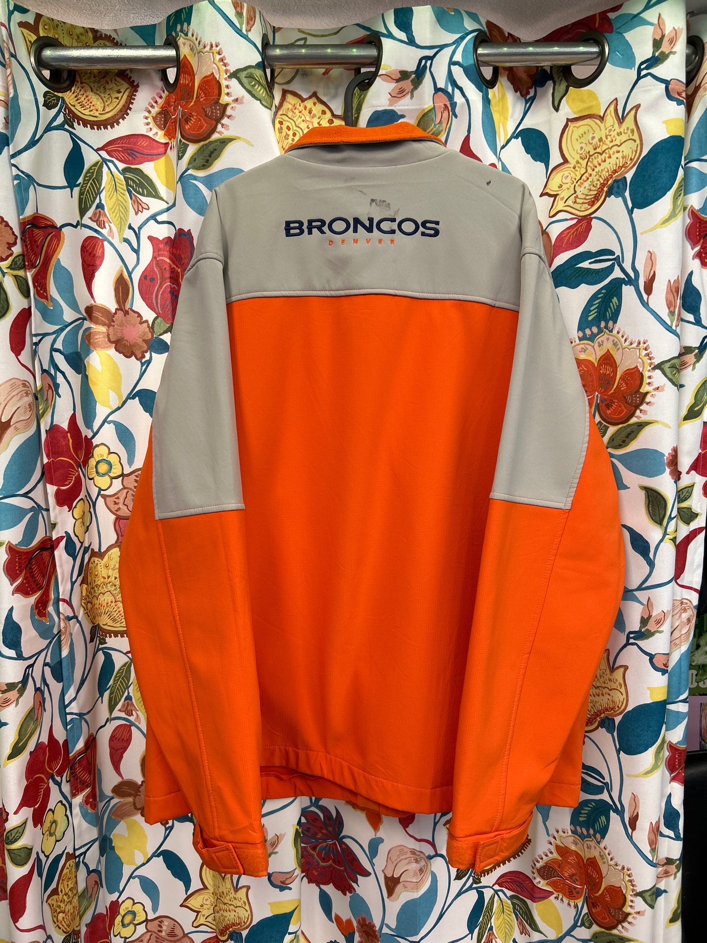 Broncos NFL rare orange jacket with fleece interior
