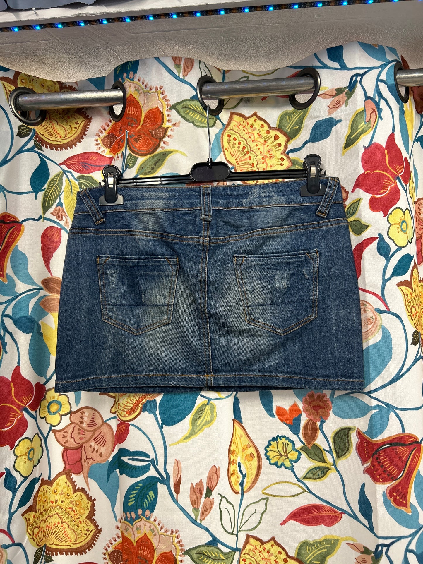 Y2K denim short skirt