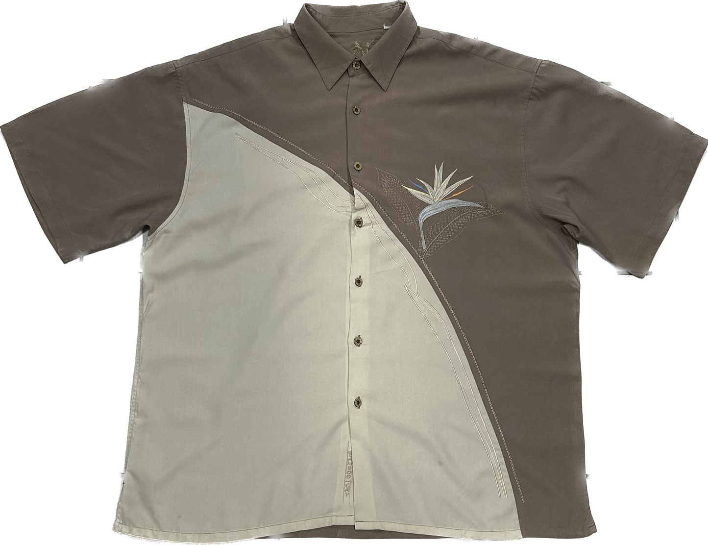 Brown and White Summer Shirt