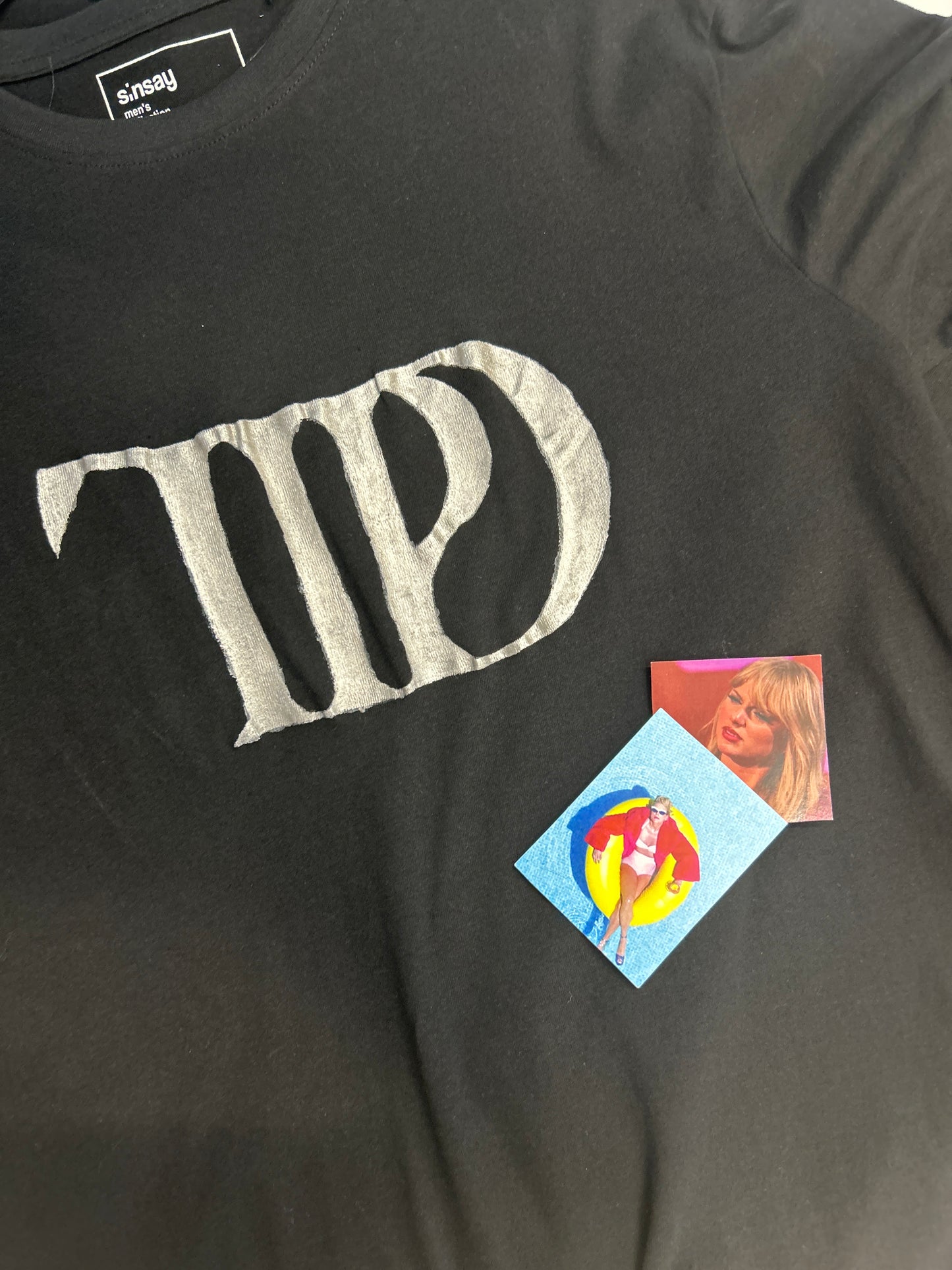 Taylor Swift Inspired 'TTPD' Album Logo Handpainted Cotton Tshirt