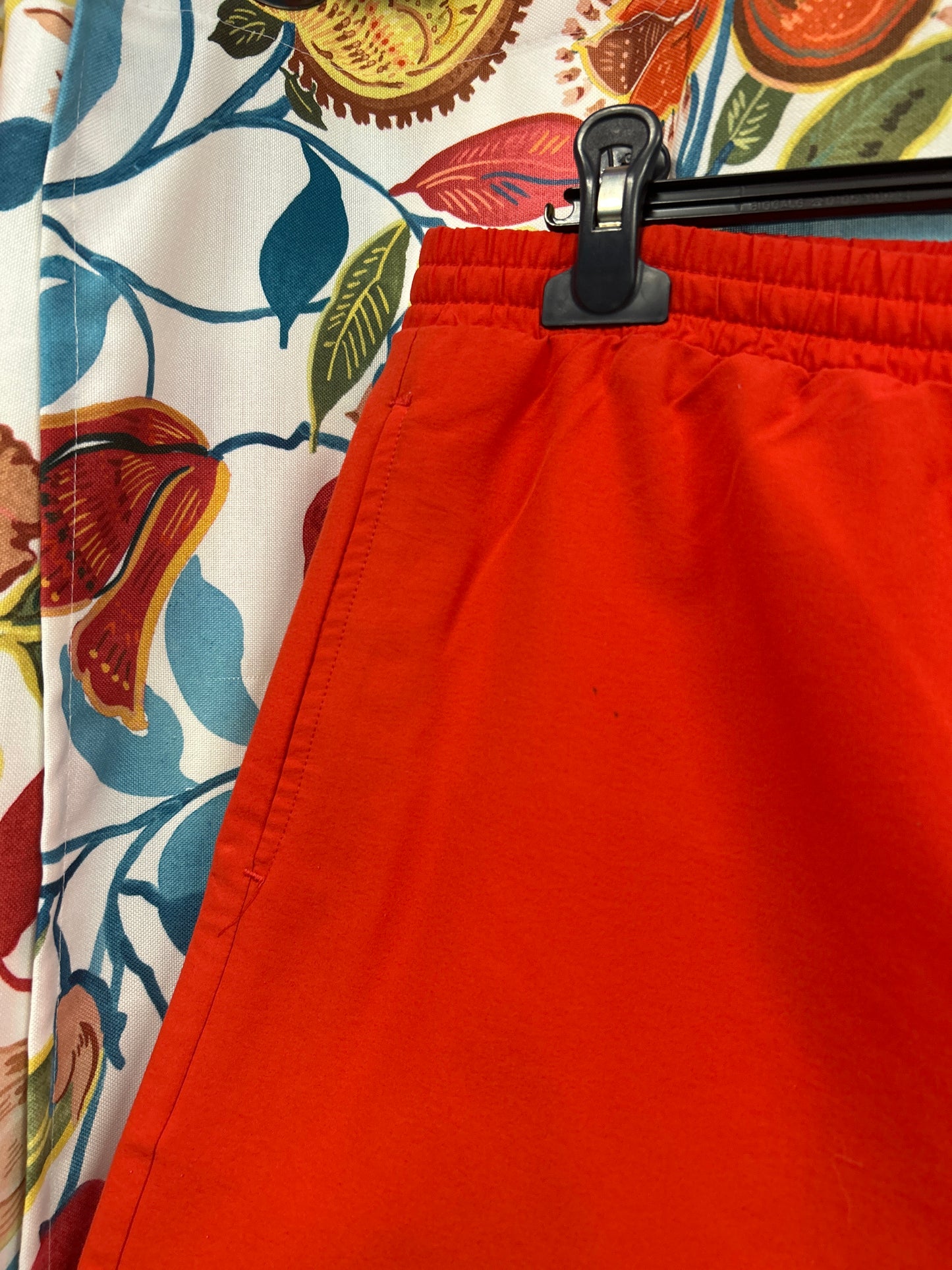 Adidas red retro swimming trunks