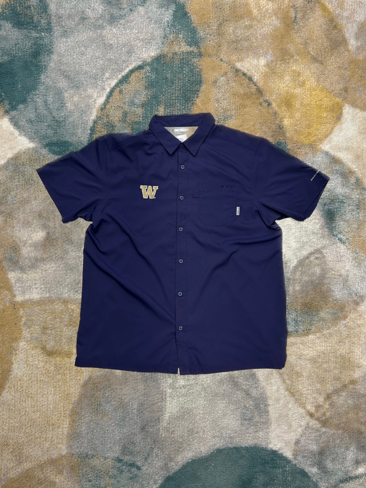 Columbia Dark Purple Omnishade Summer Shirt