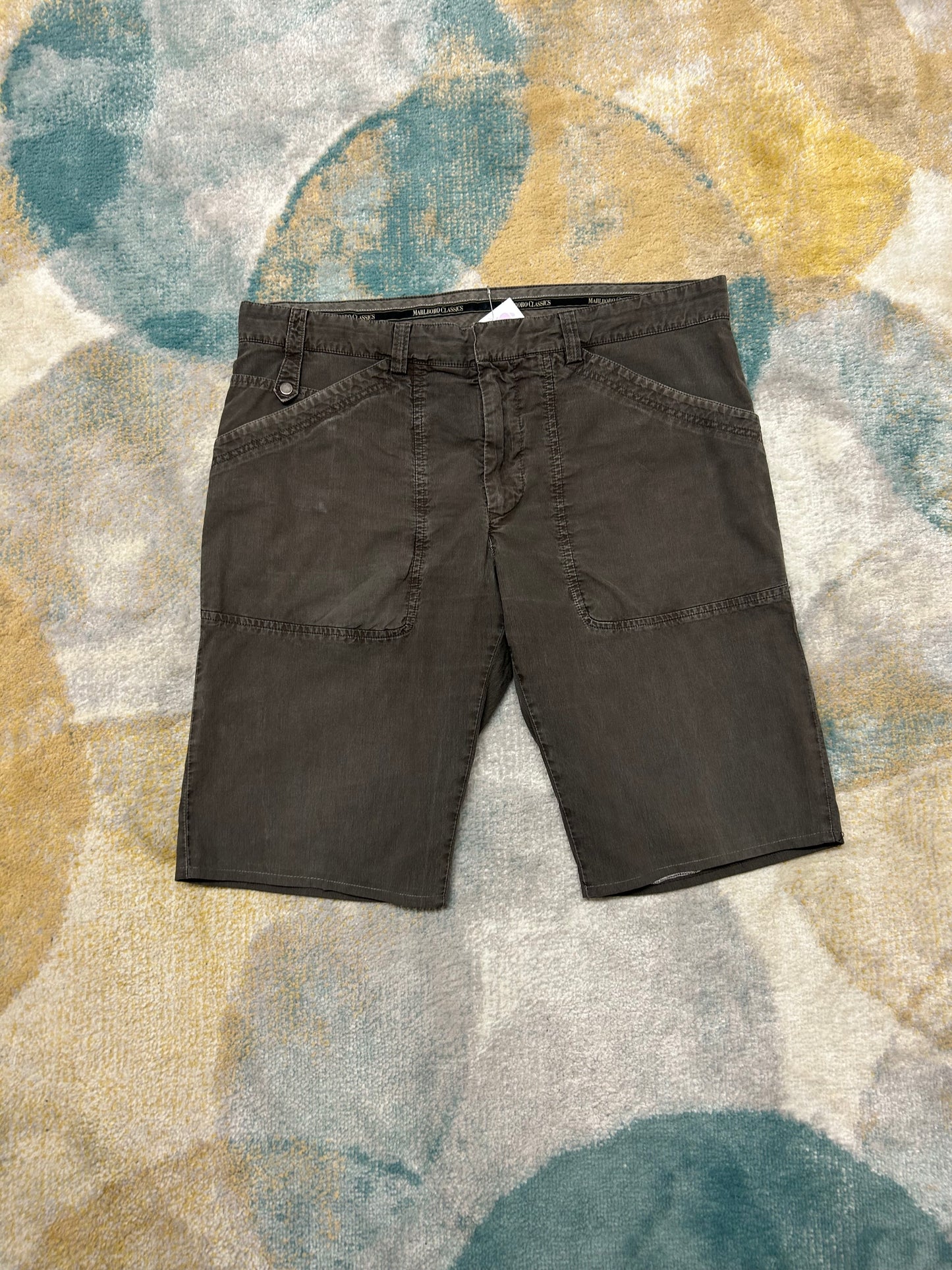 Marlboro classics dark brown cargo shorts