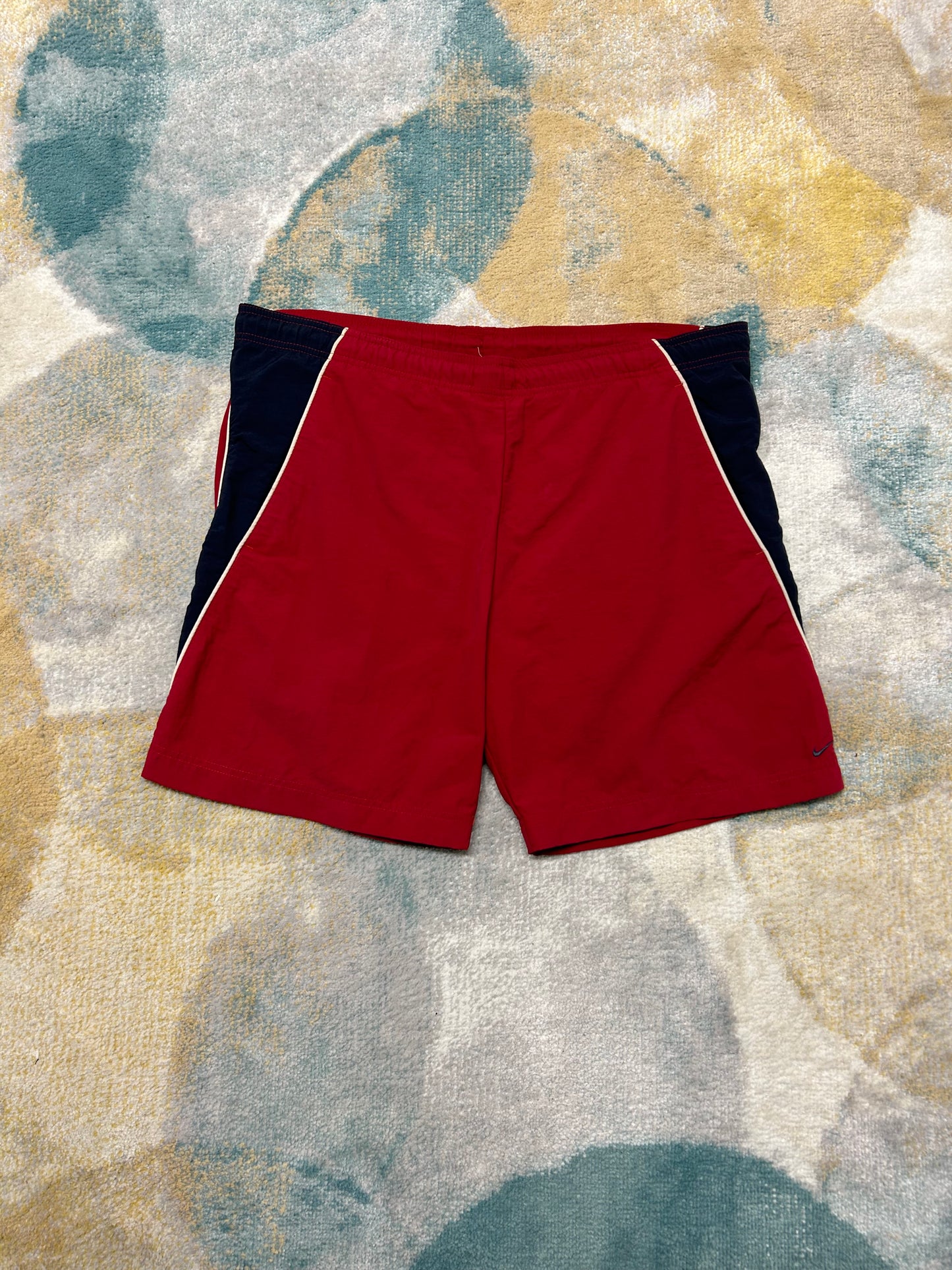 Nike early 00's Burgundy and black swimming shorts