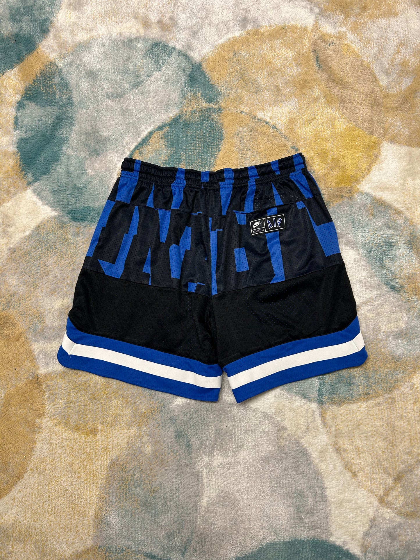 Nike air blue and black basketball shorts