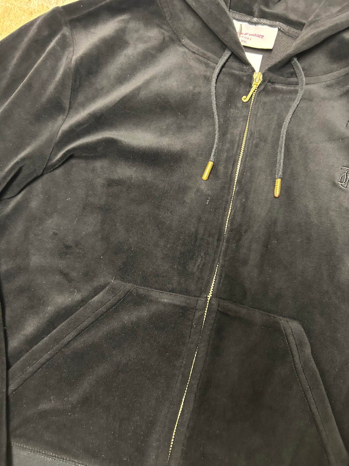 Juicy couture Velour black jacket