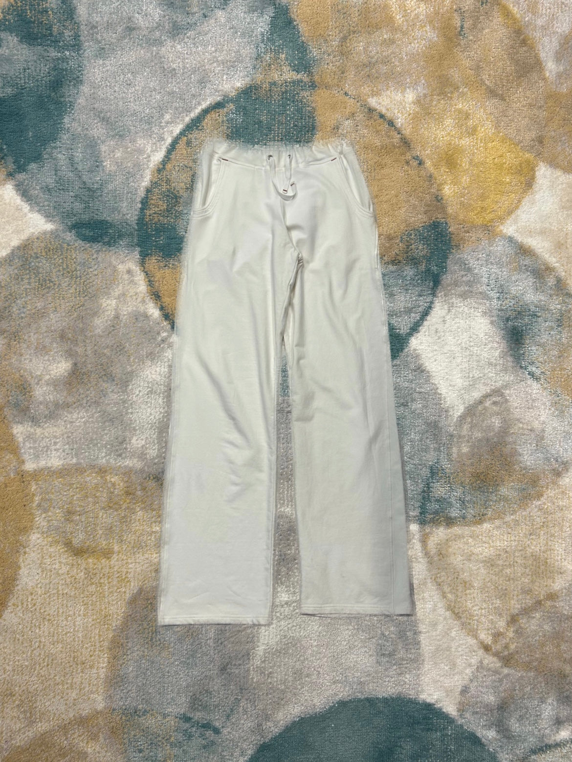 White Colmer Wide Leg Trackpants