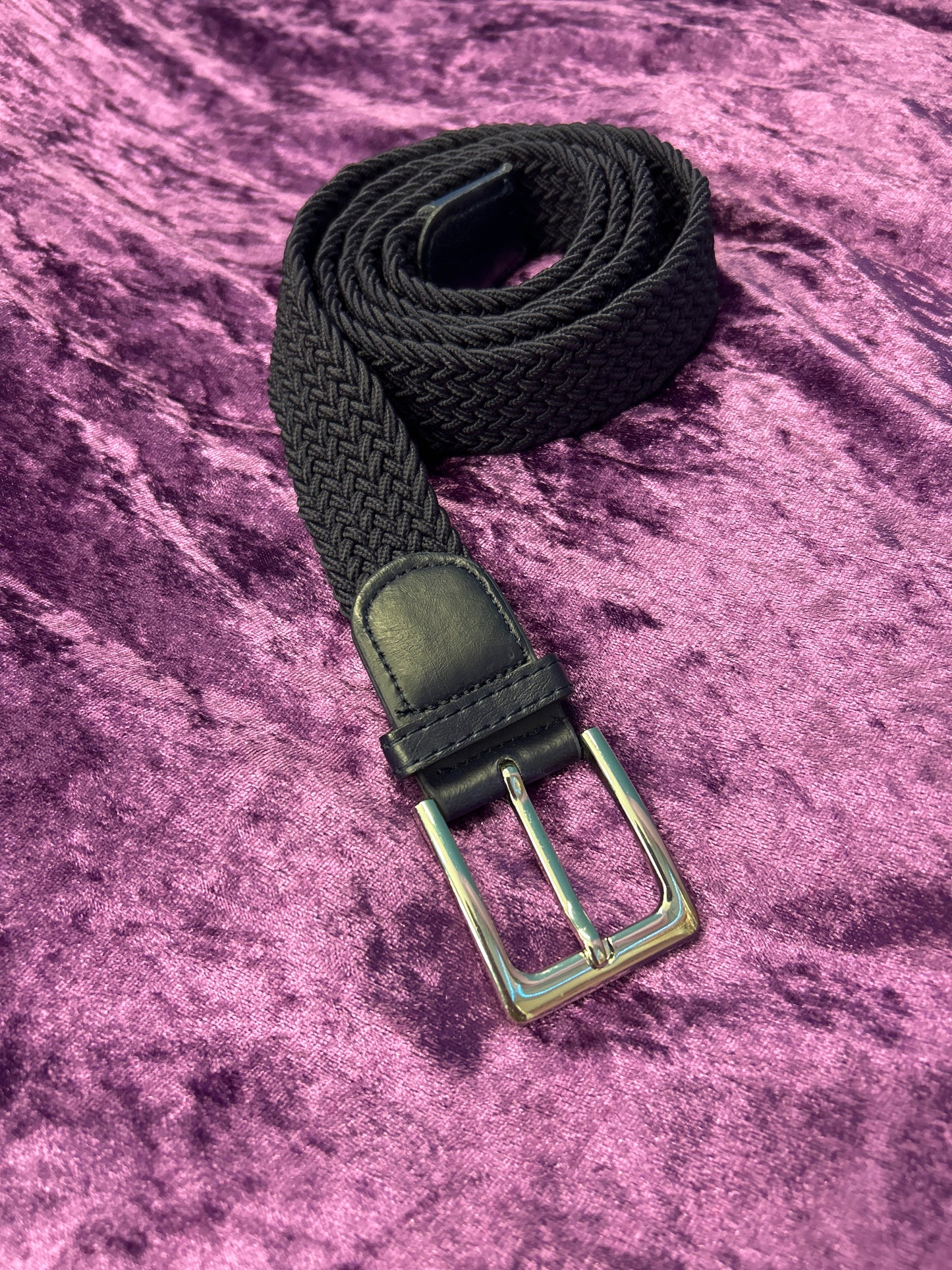 Dark Brown Cloth Elastic Belt