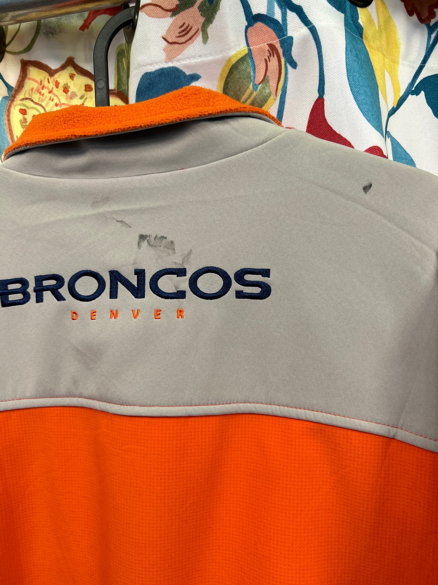 Broncos NFL rare orange jacket with fleece interior