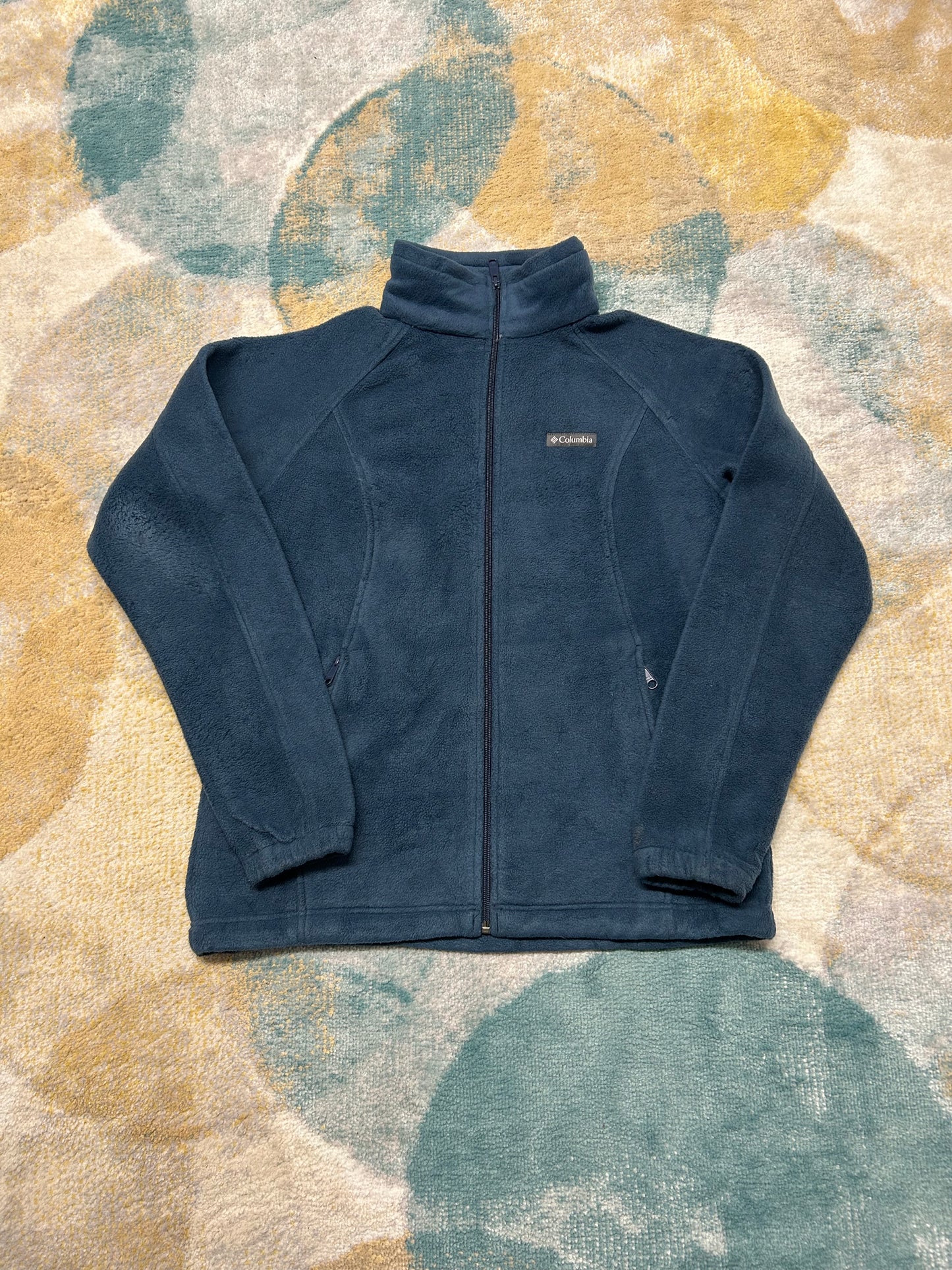 Columbia cyan blue fleece jacket
