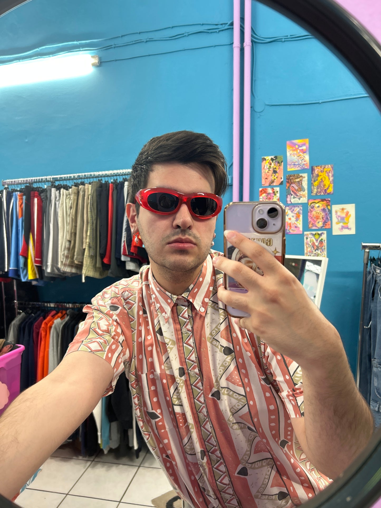 Red sunglasses