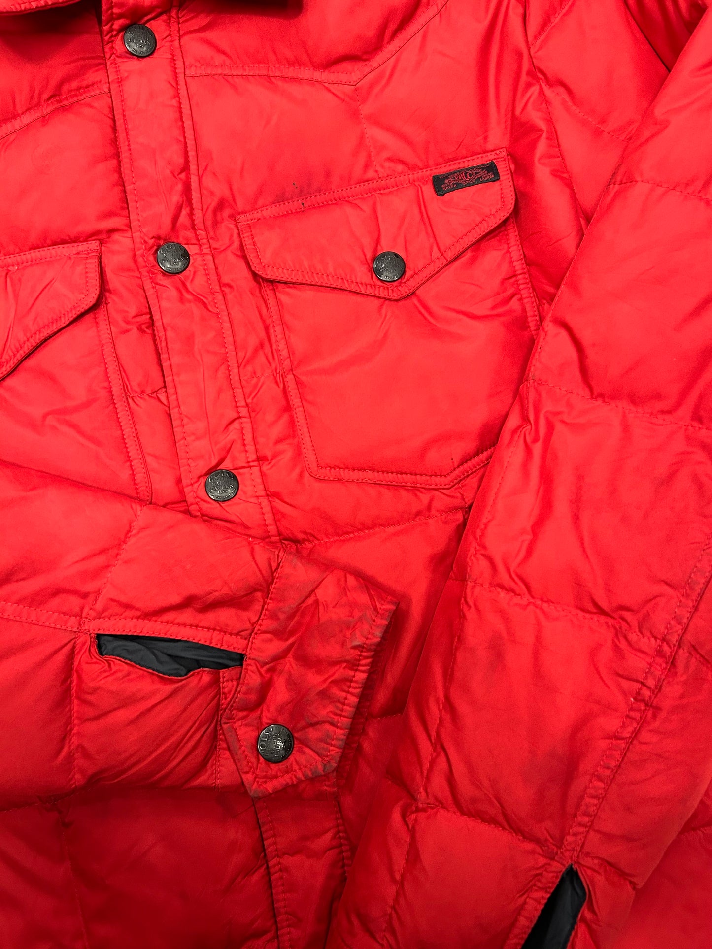 Polo Larph Lauren Red Puffer Jacket