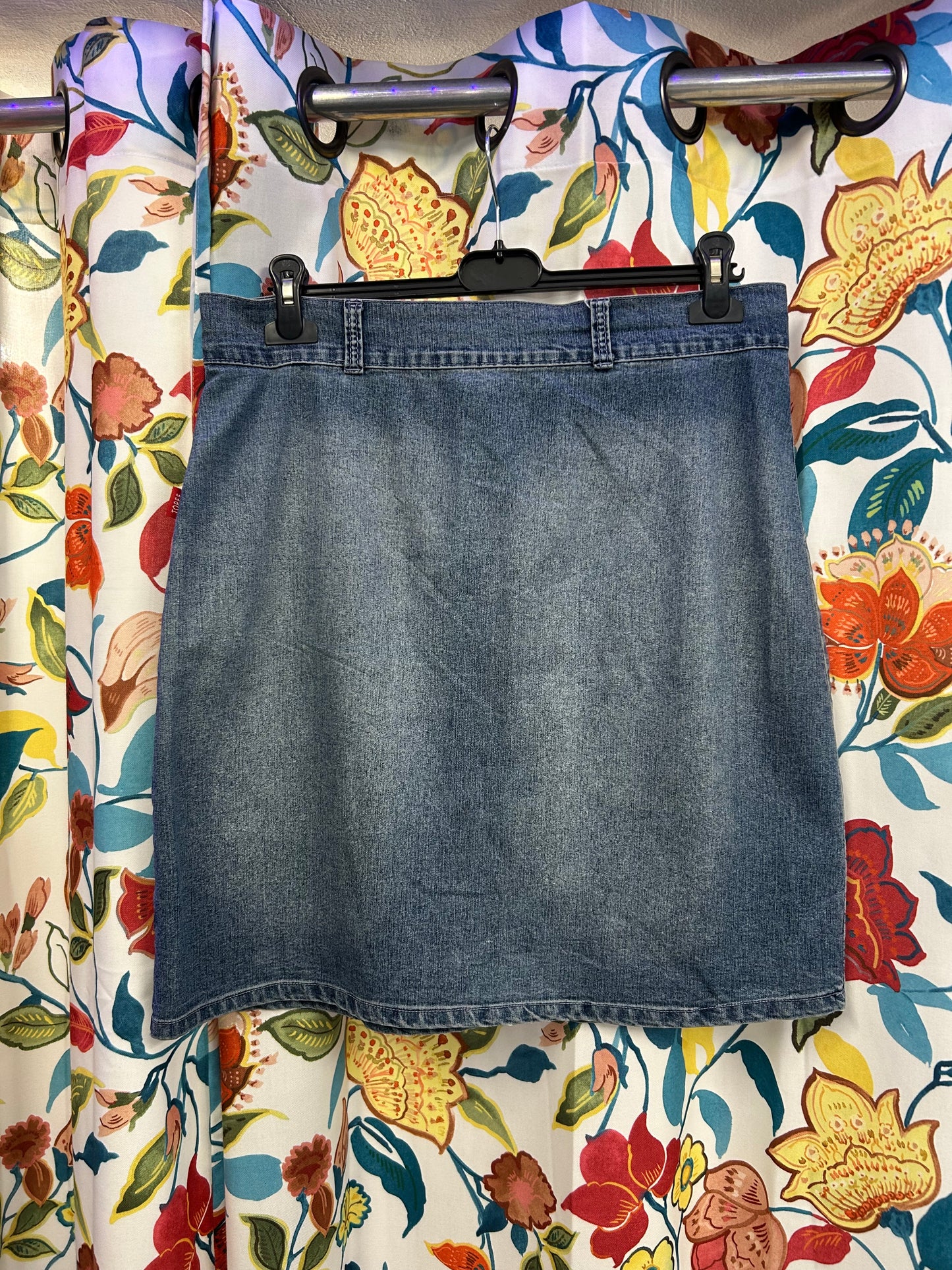 Y2k midi denim skirt