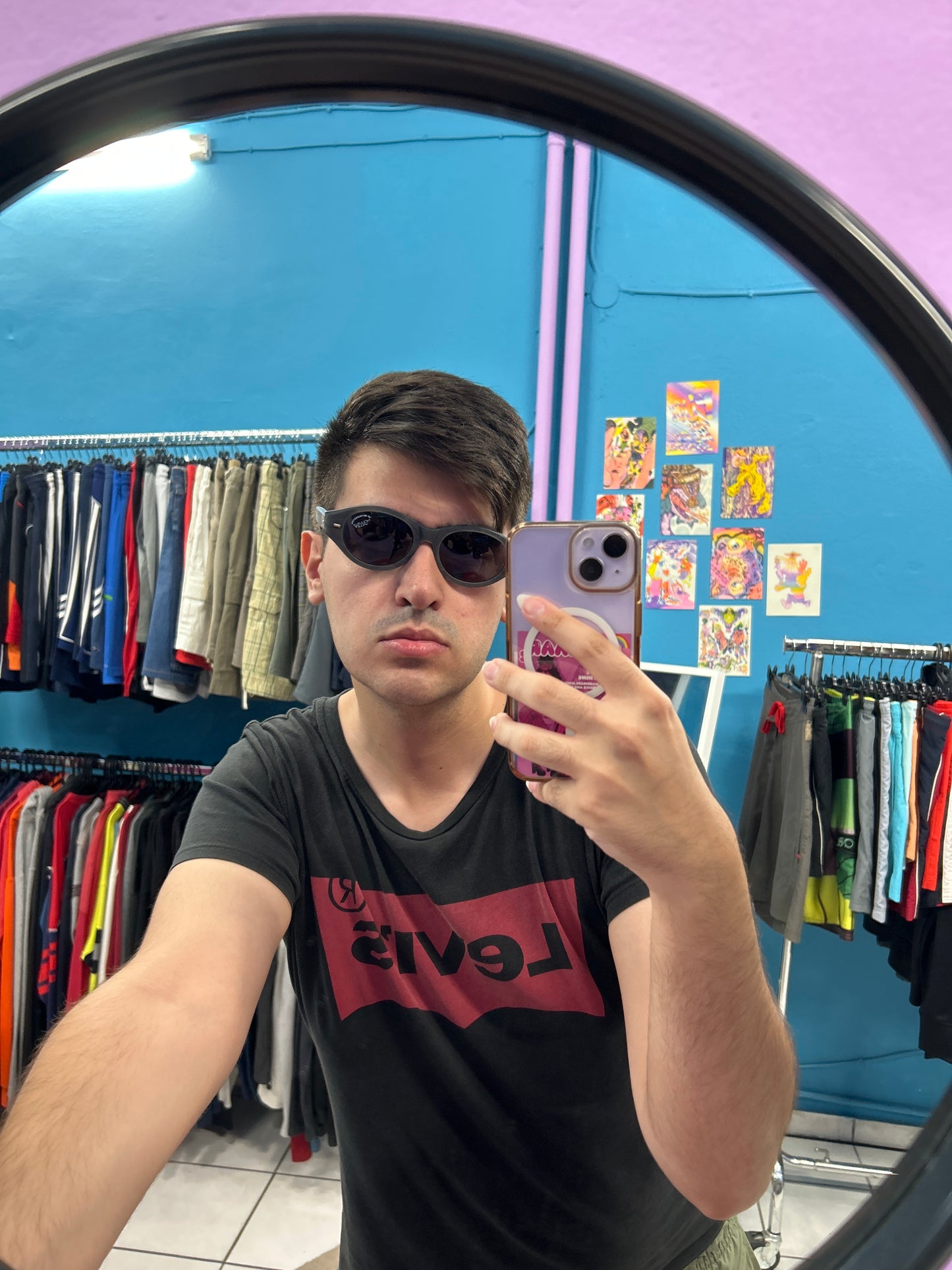 Grey uv 400 protection deadstock sunglasses