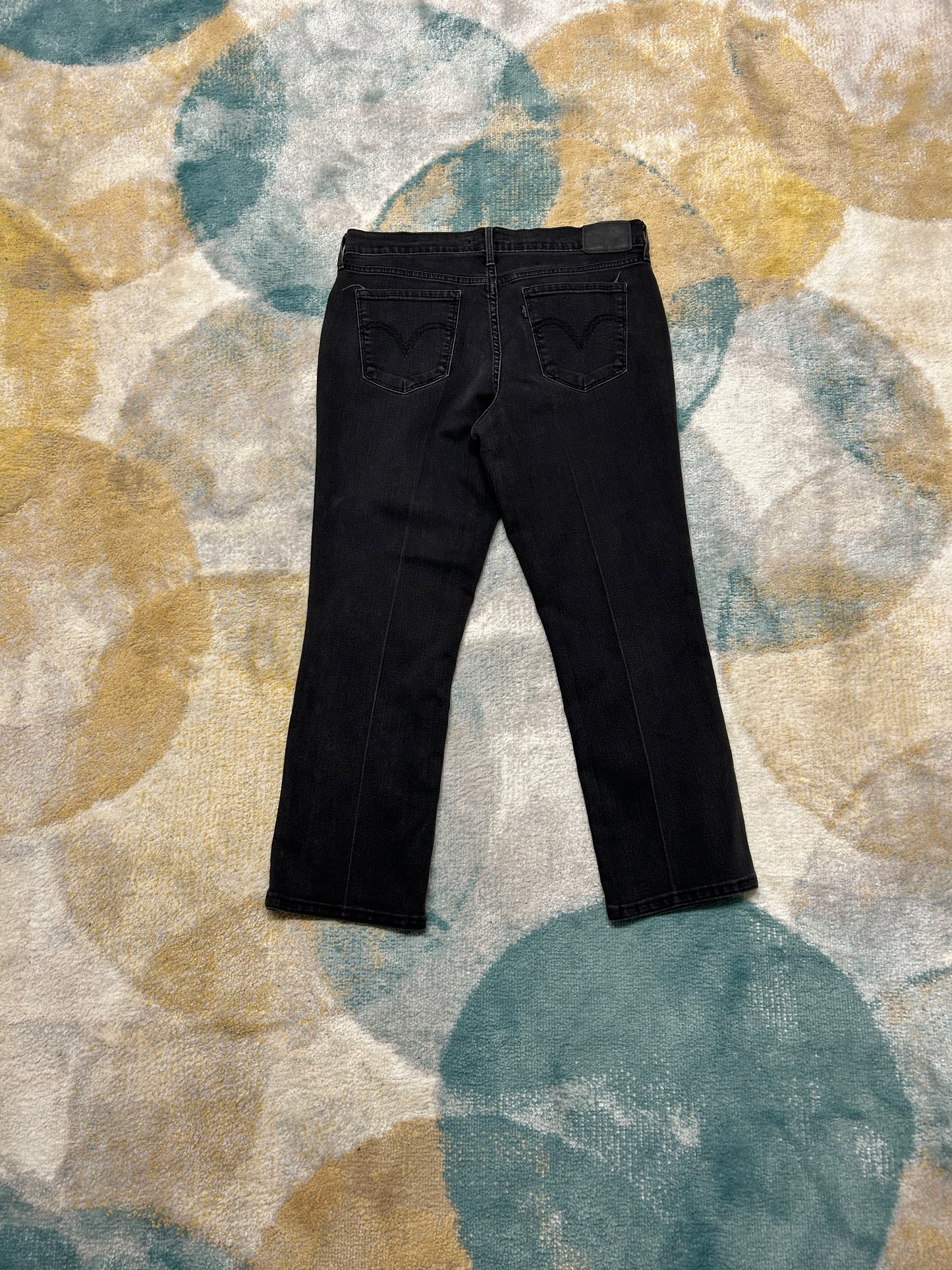Levi's 505 straight black denim pants