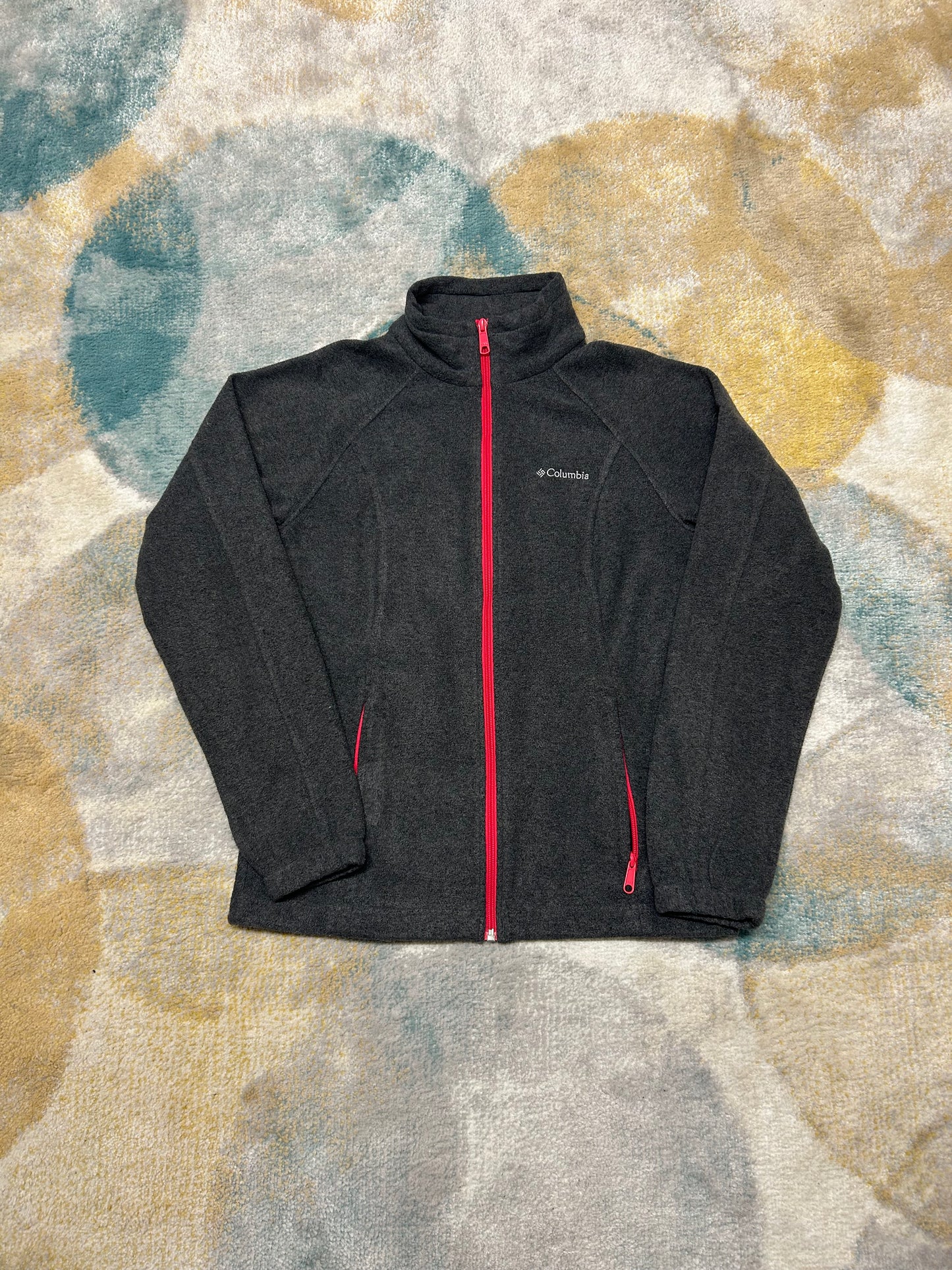 Columbia Dark Grey and Pink Fleece Jacket