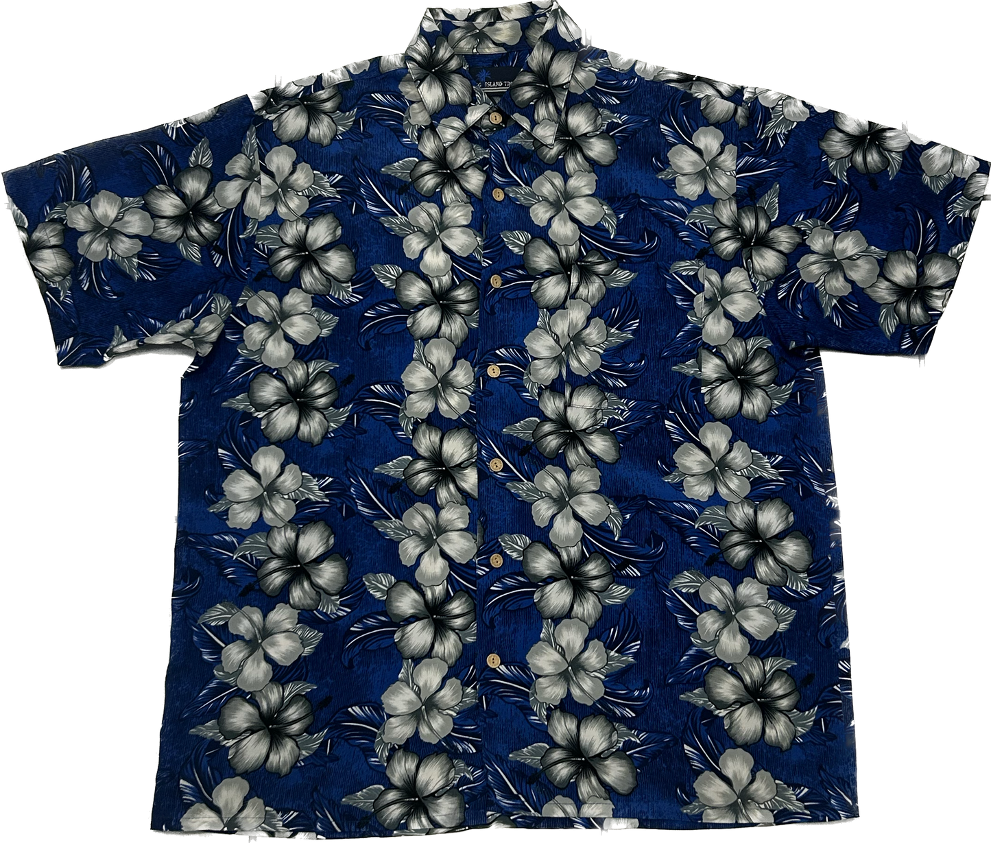 Dark Blue Floral Shirt