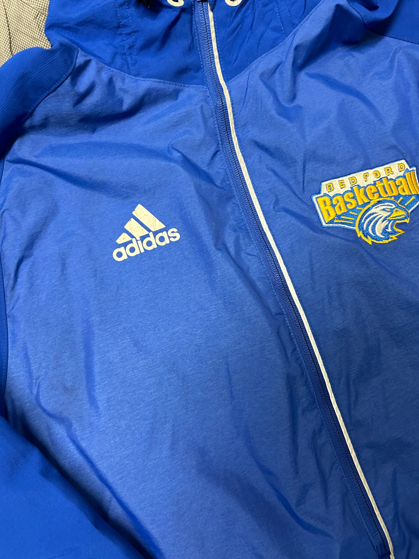 Adidas Blue Windbreaker