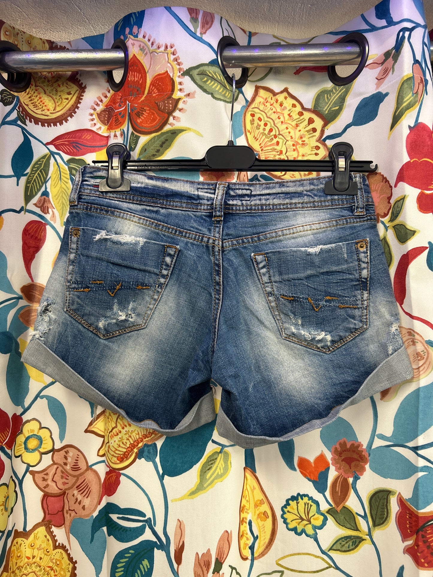 Diesel denim short shorts