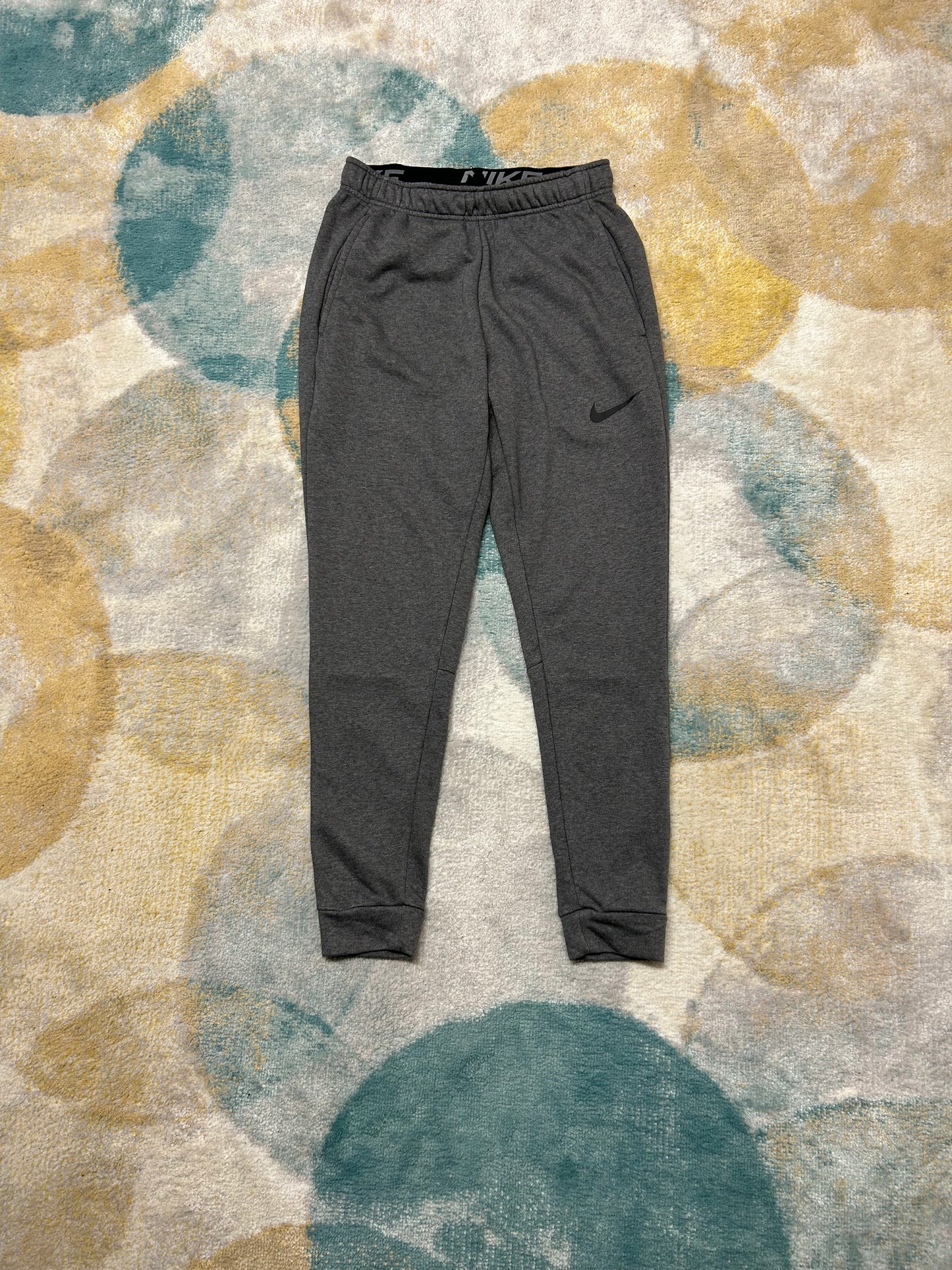 Nike Dark Grey Cotton Trackpants