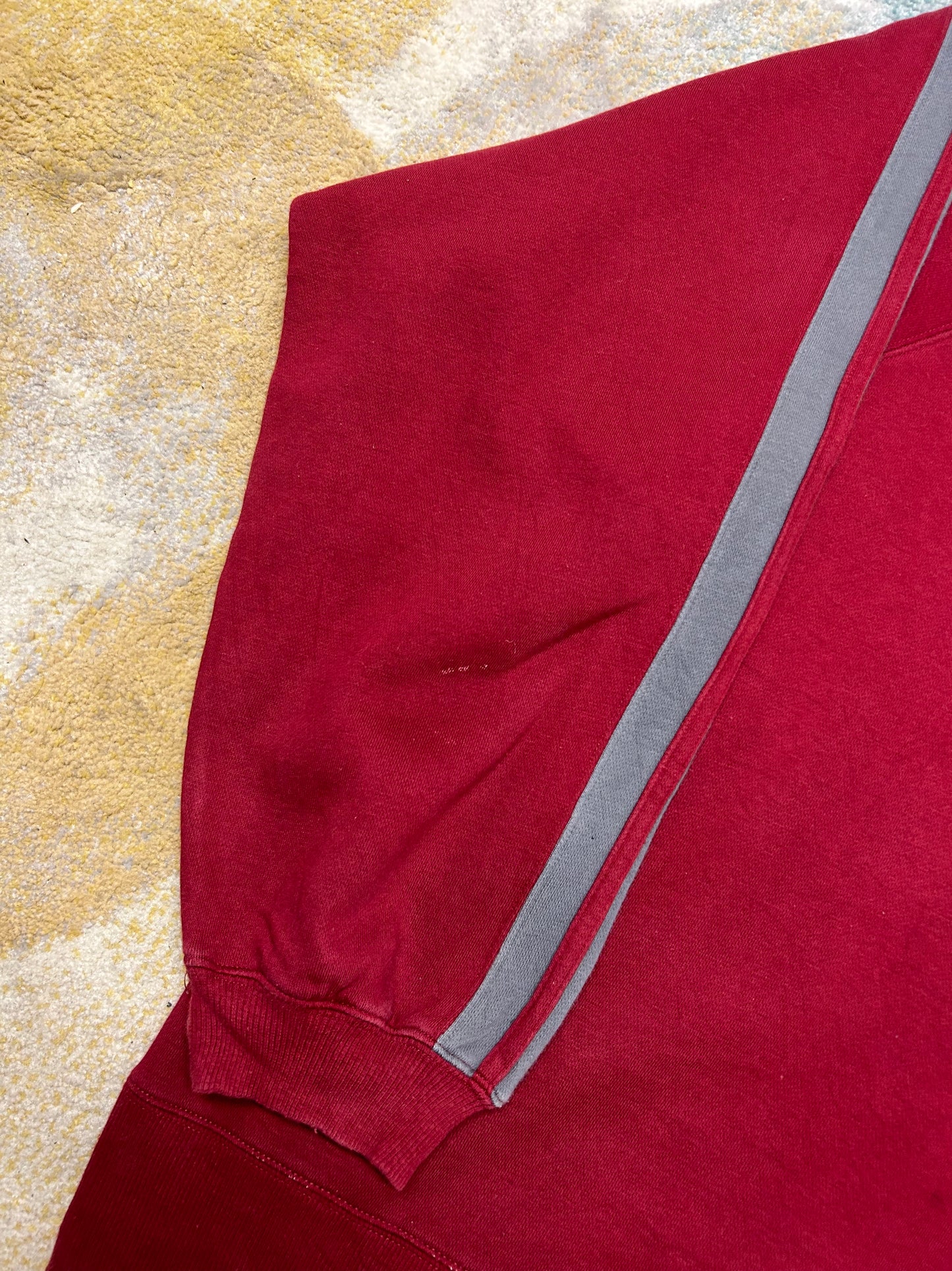 Adidas 90's retro Burgundy and grey Crewneck