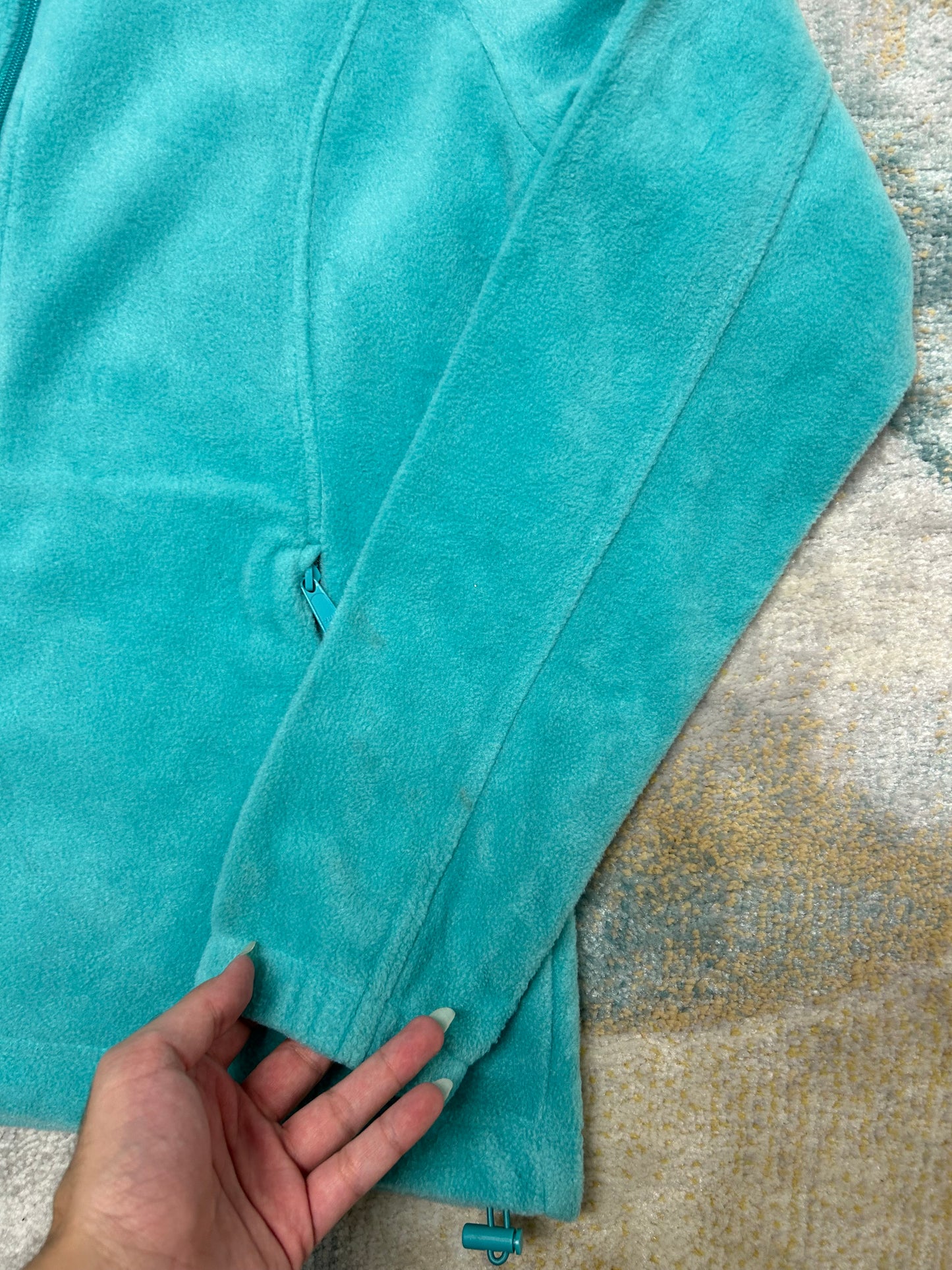 Columbia turqoise fleece jacket
