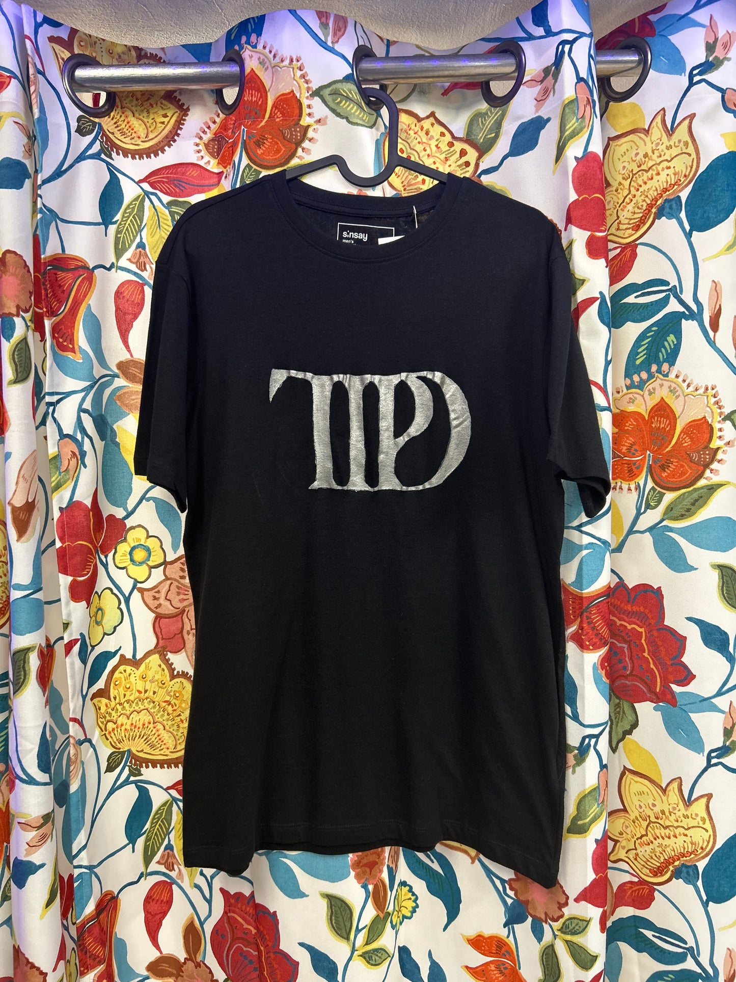 Taylor Swift Inspired 'TTPD' Album Logo Handpainted Cotton Tshirt