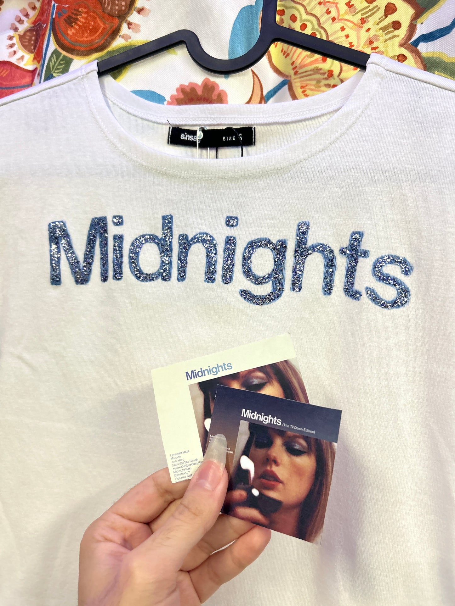 Taylor Swift 'Midnights' Handpainted Crop Top