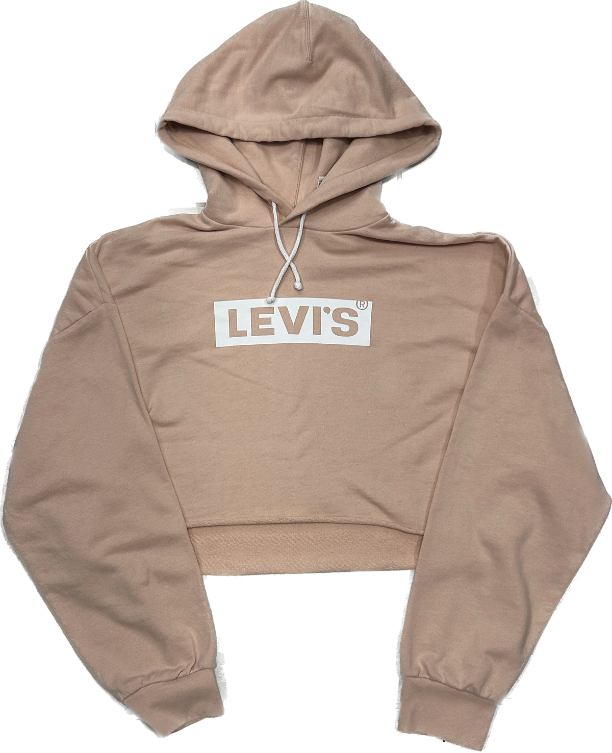 Levi's Pastel Pink Cropped Hoodie