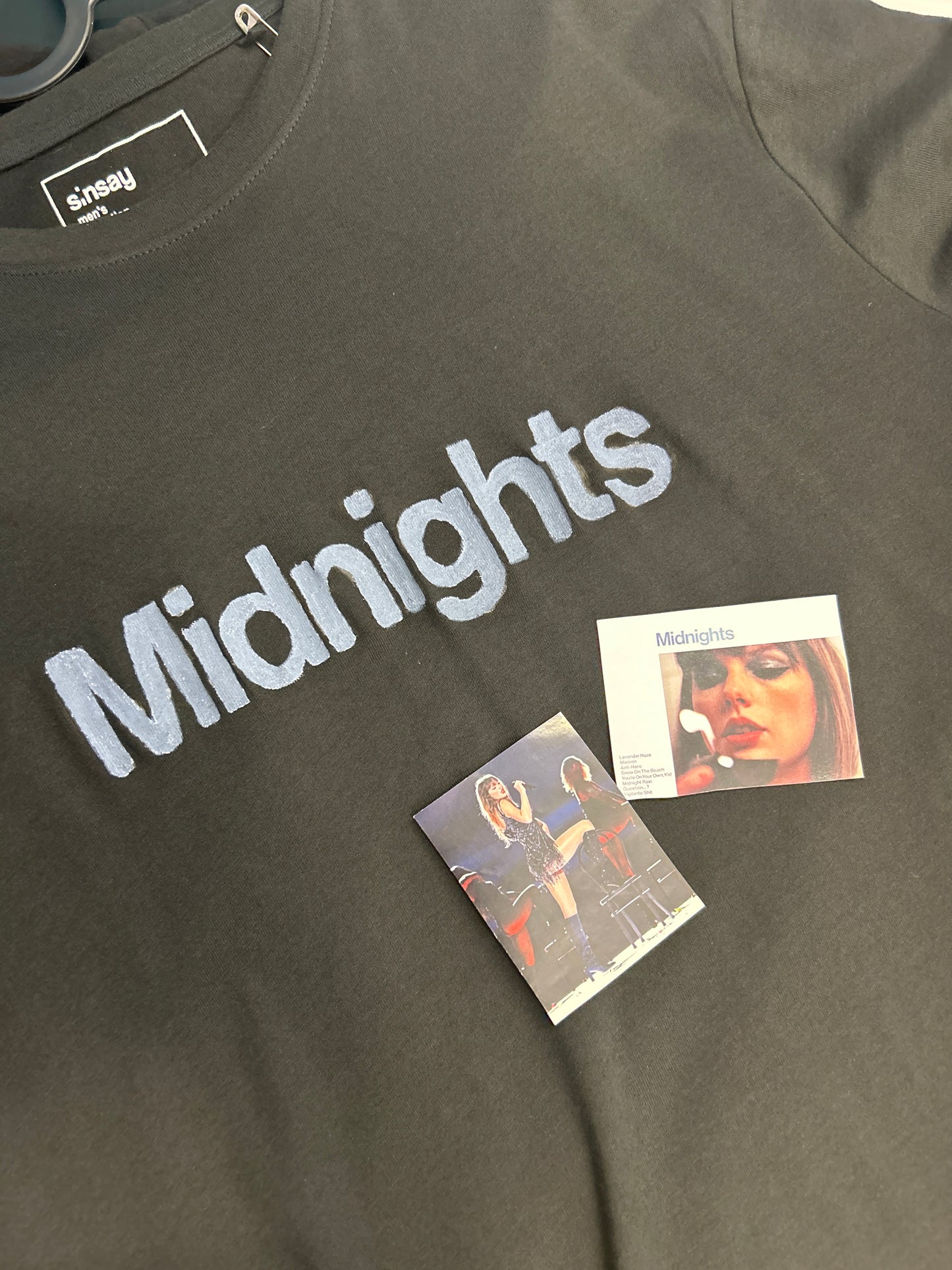 Taylor Swift 'Midnights' Logo Handpainted Cotton T-shirt