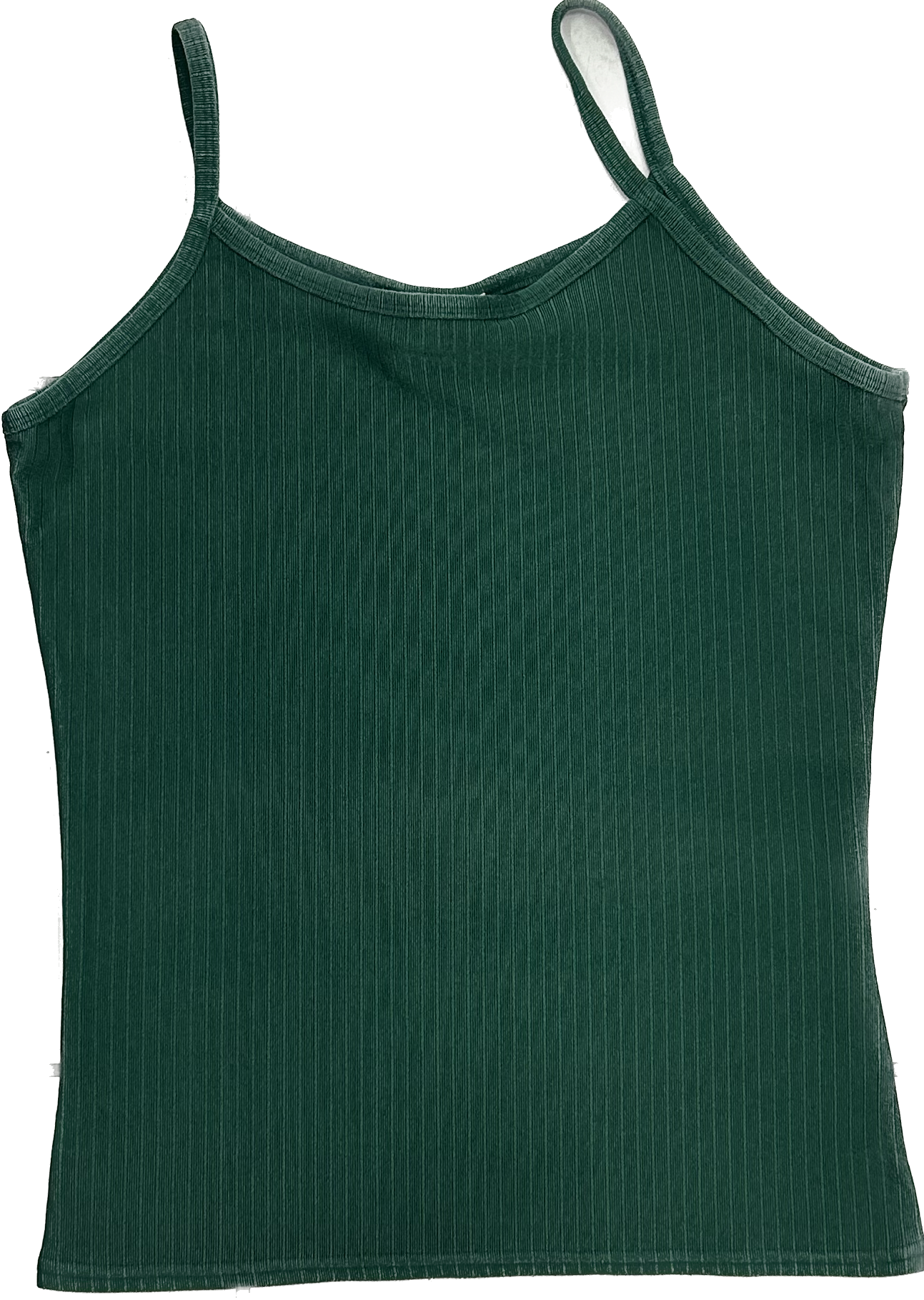 Green Ribbed Vintage Top