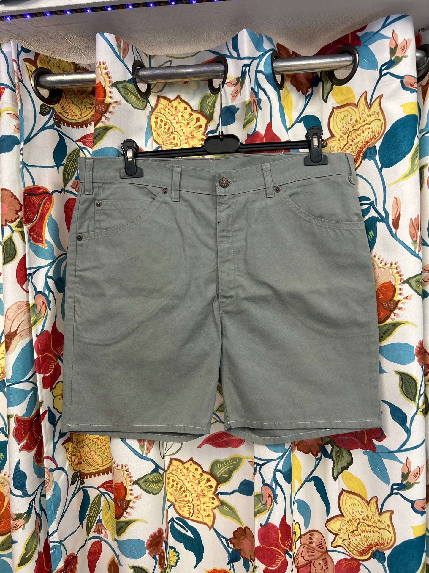 Levi's grey denim shorts