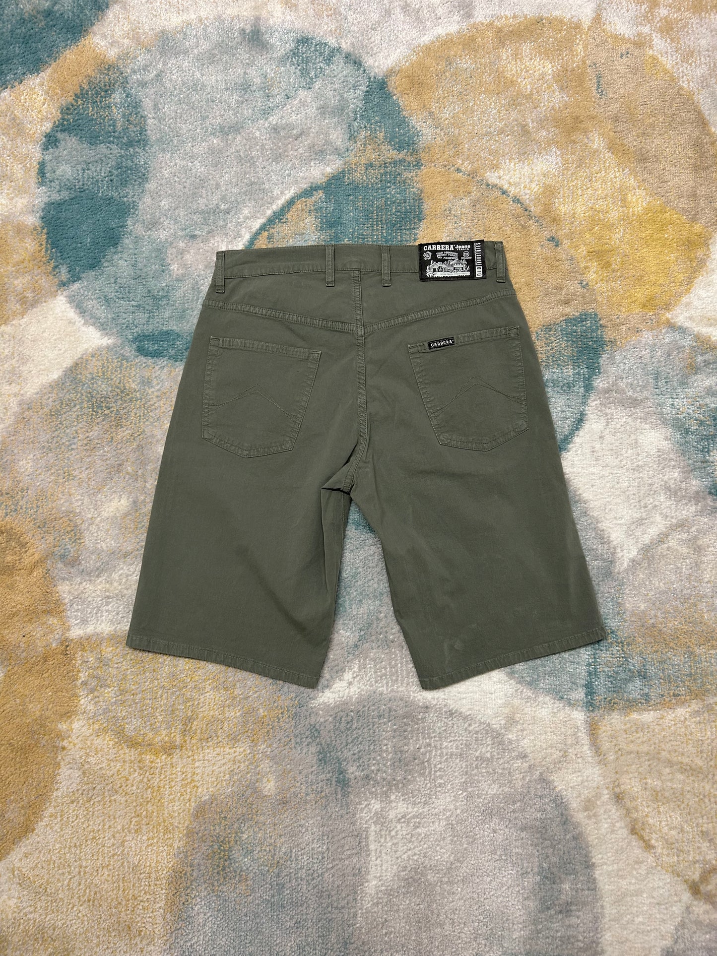 Carrera olive green Bermuda shorts