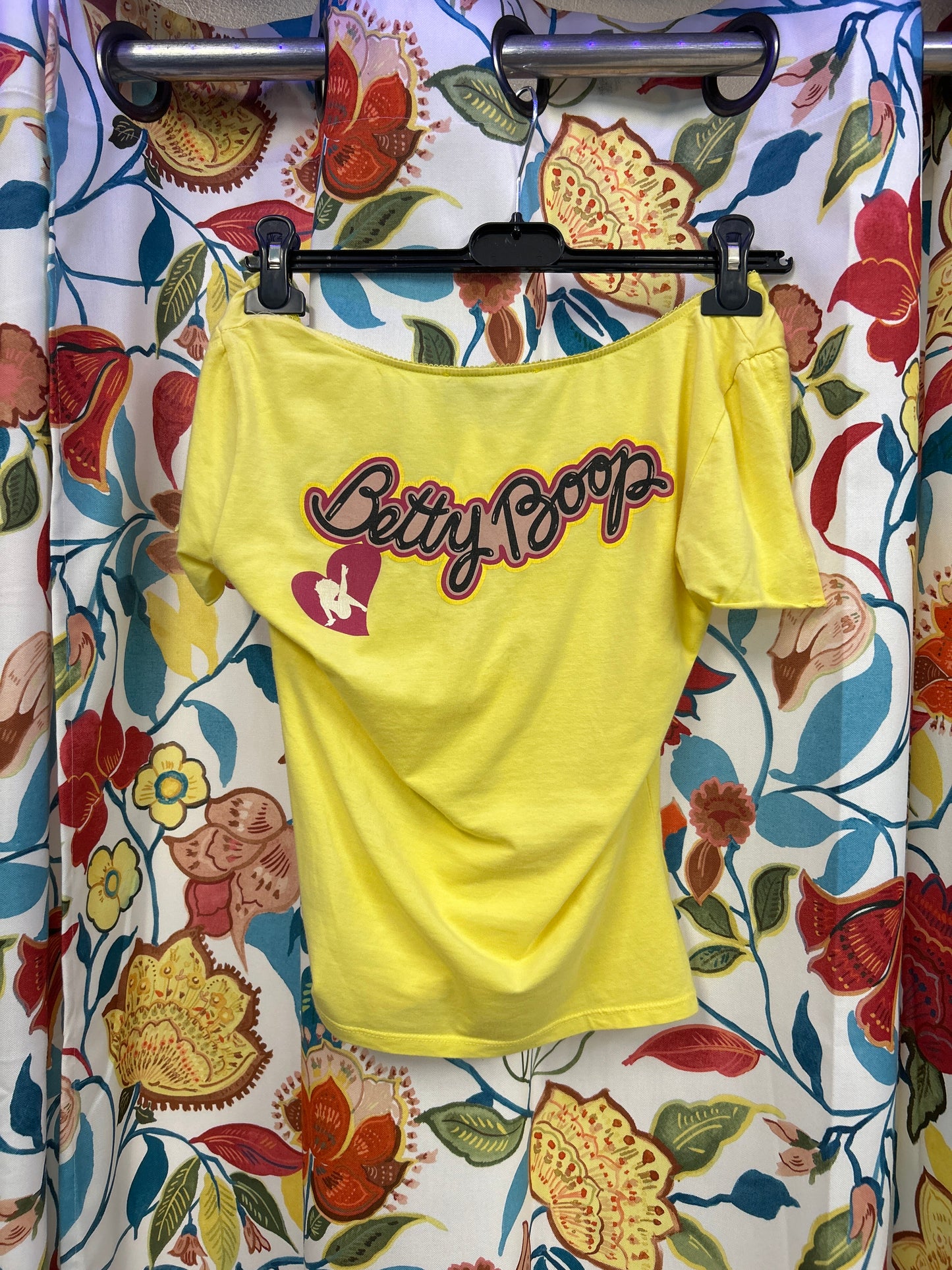 Y2k Betty boop yellow shirt
