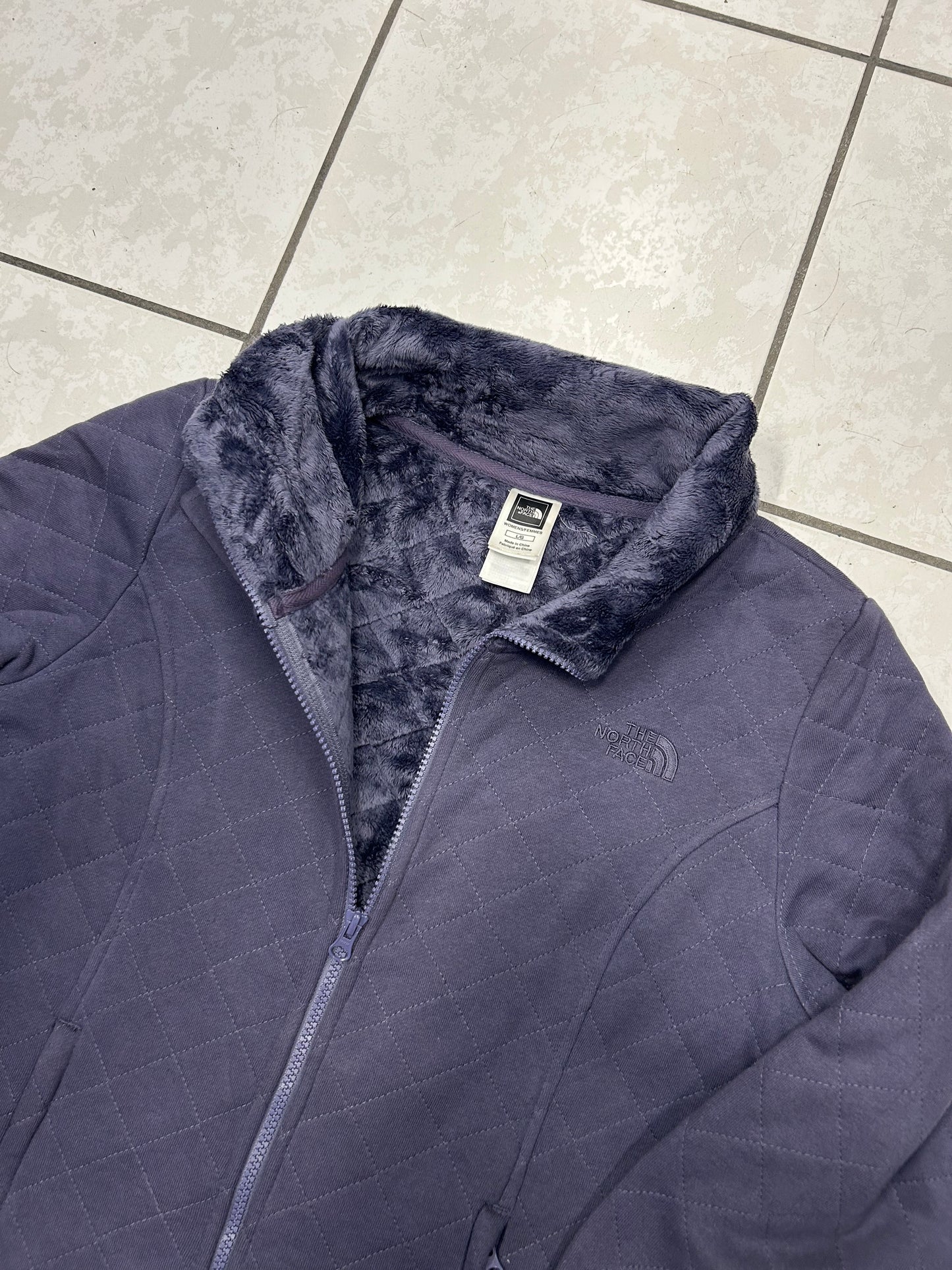 TheNorthFace Pastel Purple Heavy Cotton Jacket with Fluffy Interior