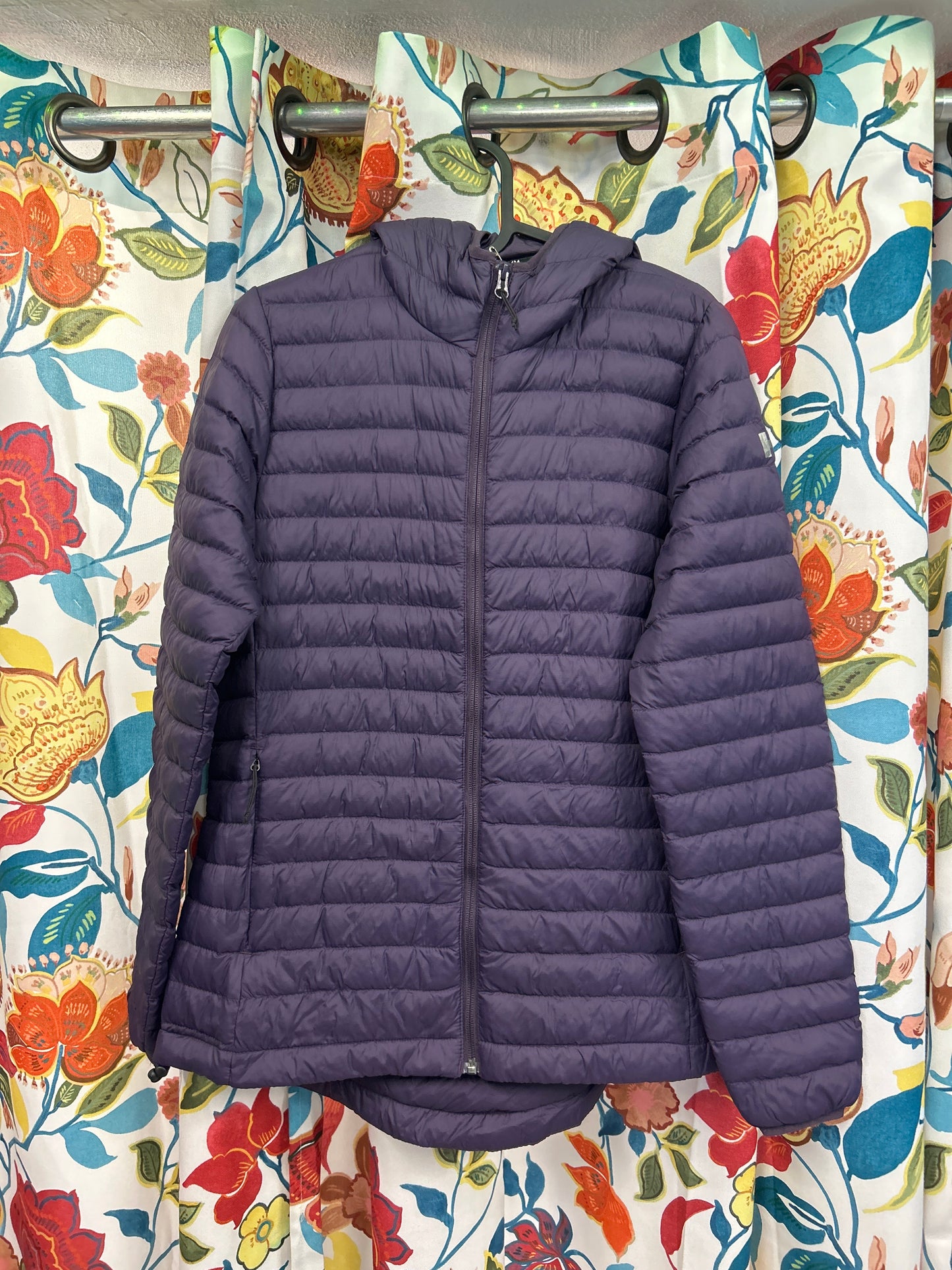 Helly Hansen purple puffer jacket