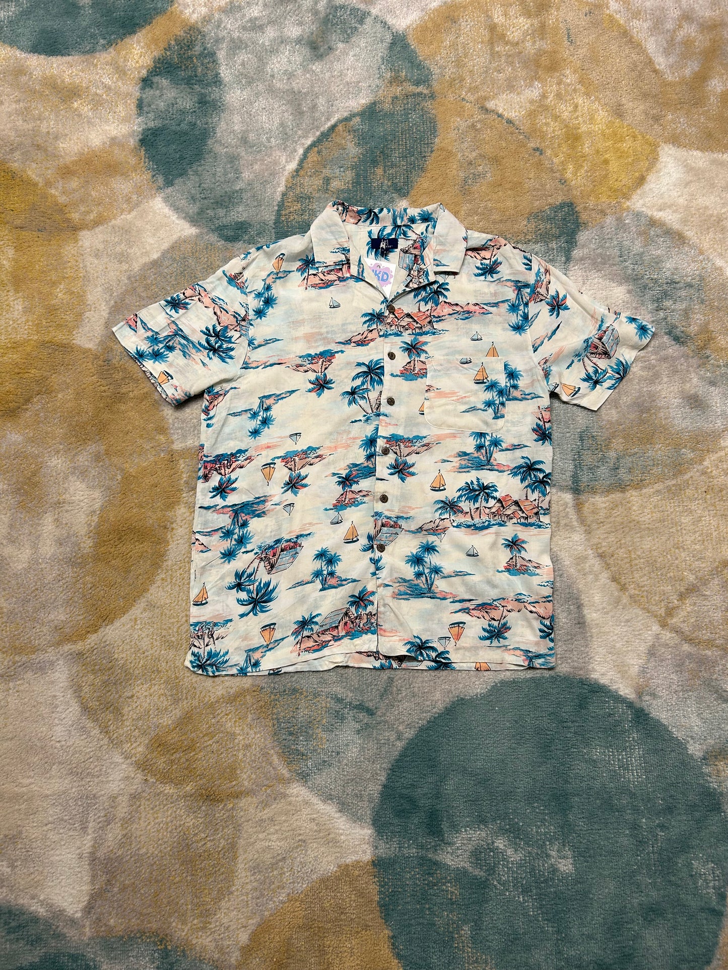 White Island Boat Cotton Shirt