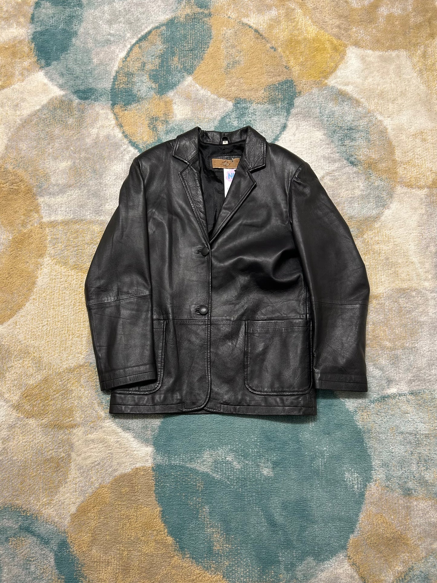 Black 100% leather jacket