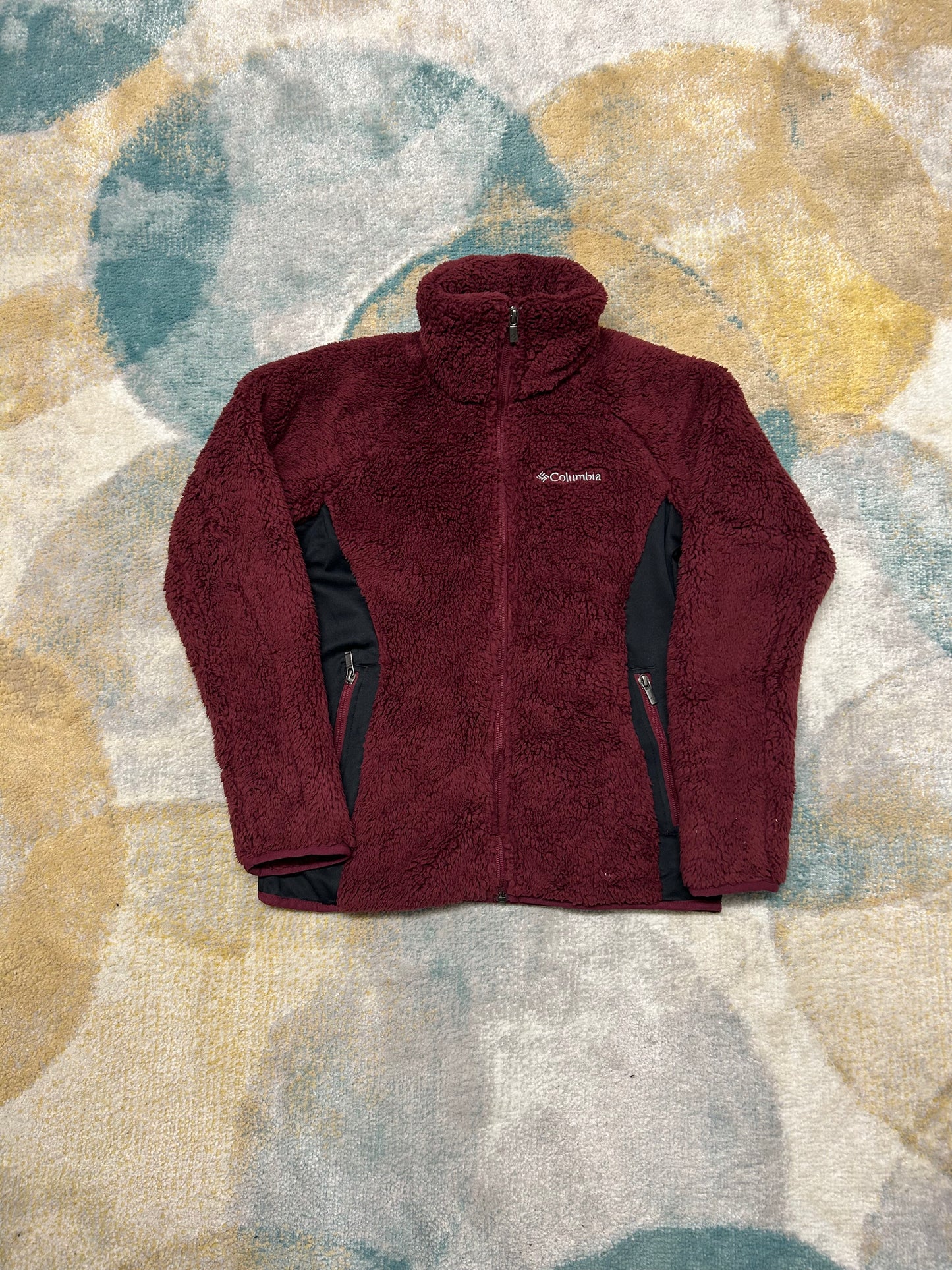 Columbia Burgundy fluffy fleece jacket