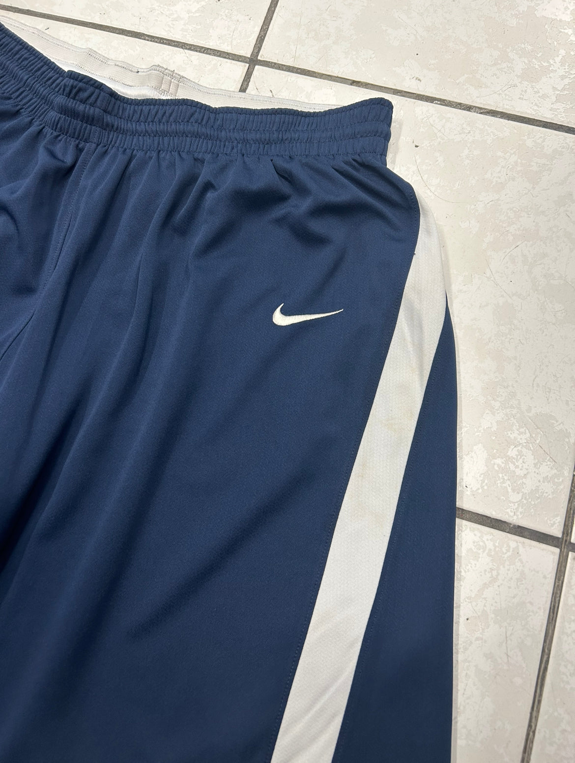 Nike Dark Blue and White Shorts