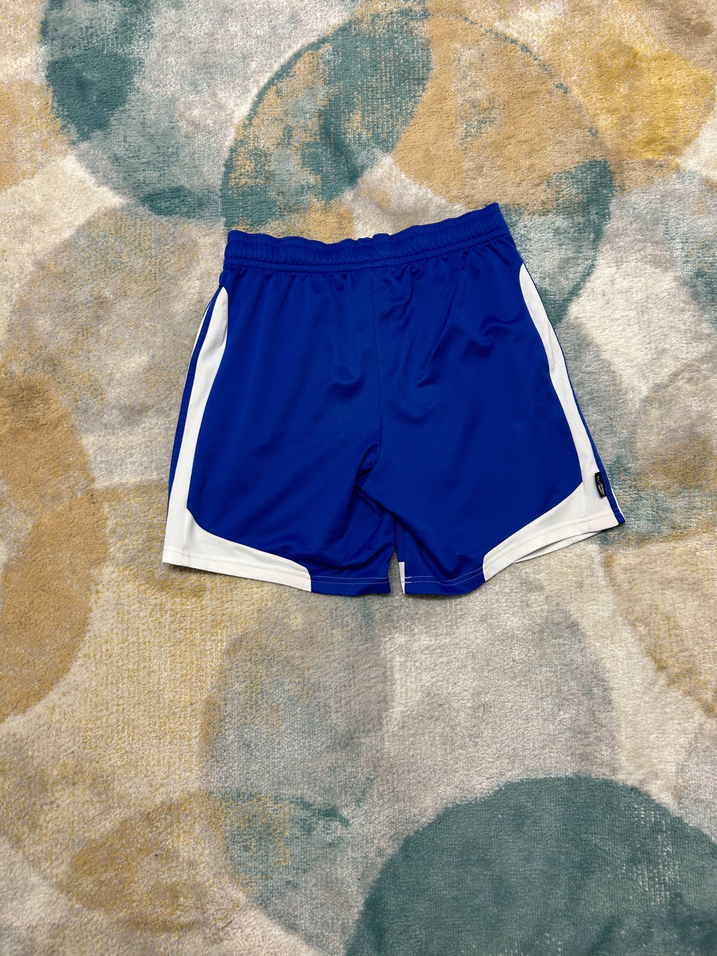 Adidas blue and white athletic shorts