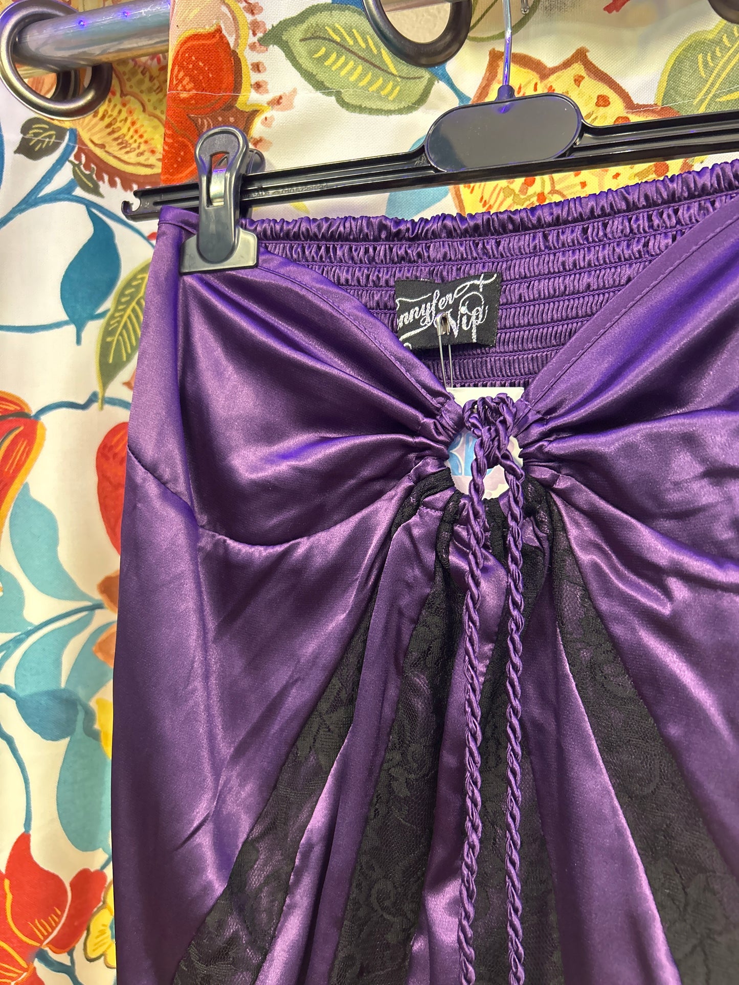 Y2k jennyfer vip purple halter top