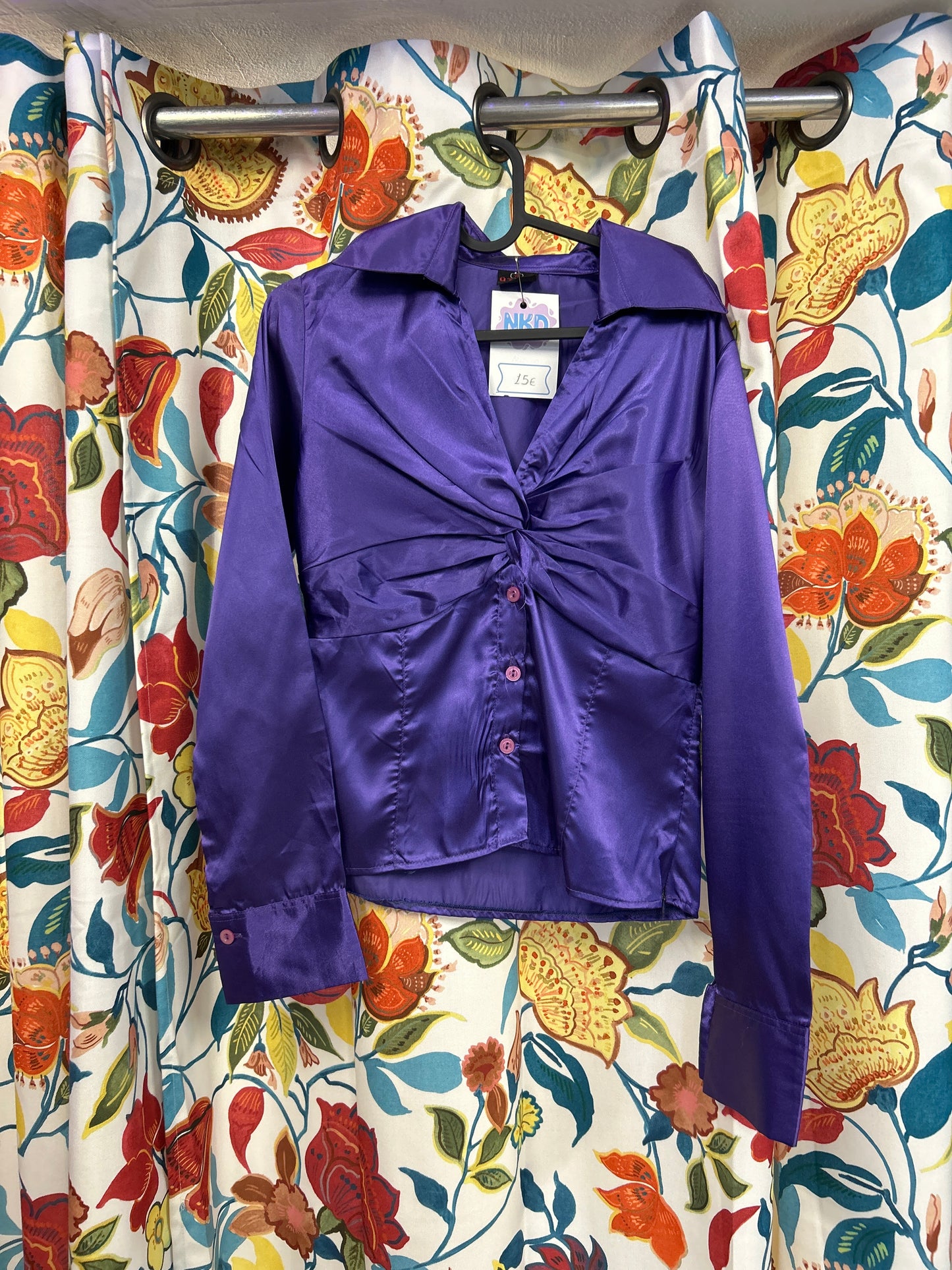 Y2k purple going out long sleeve shirt