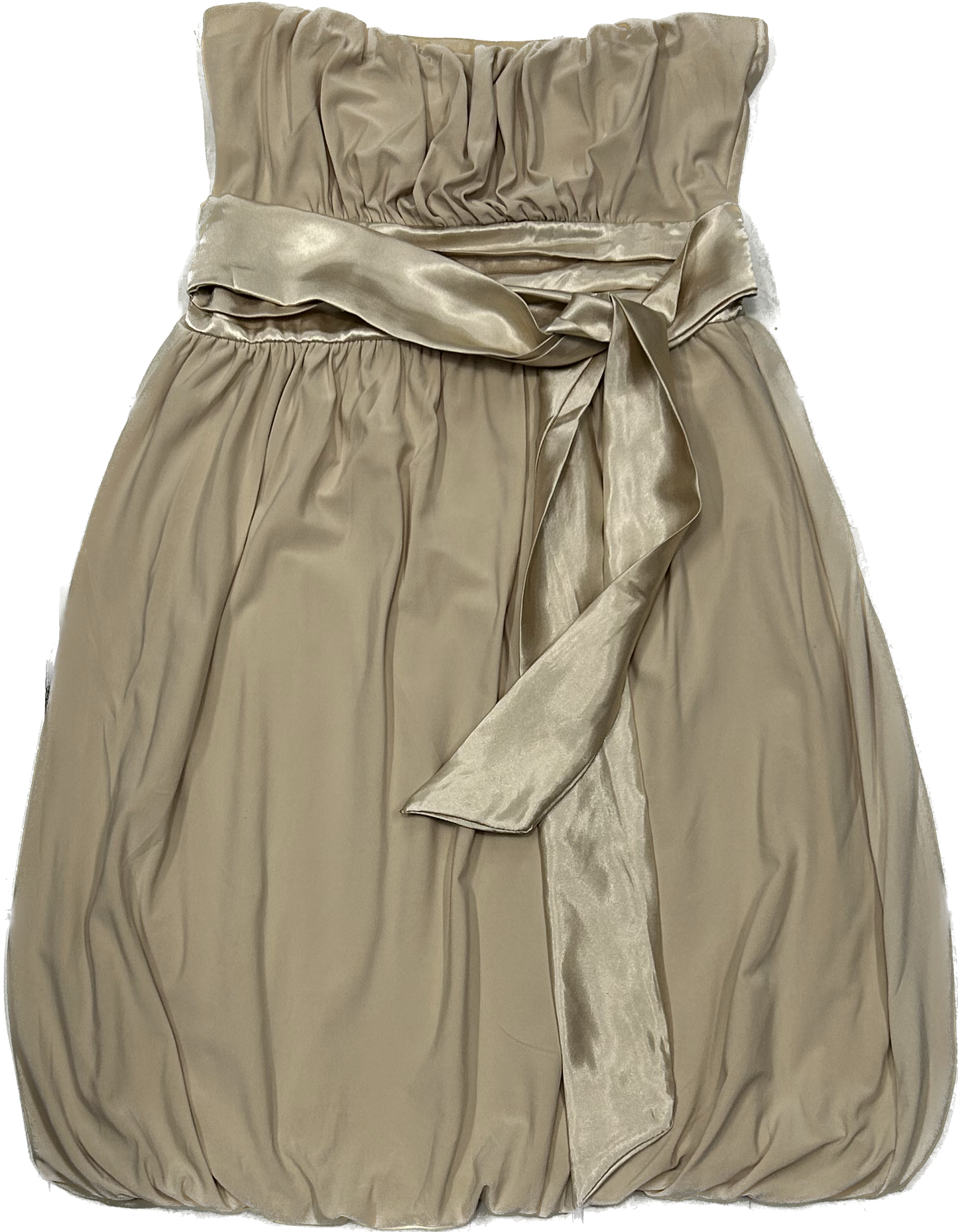 Strapless Beige Dress