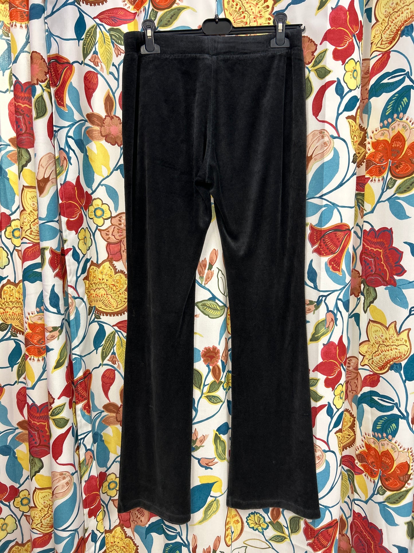 Juicy couture black velour pants