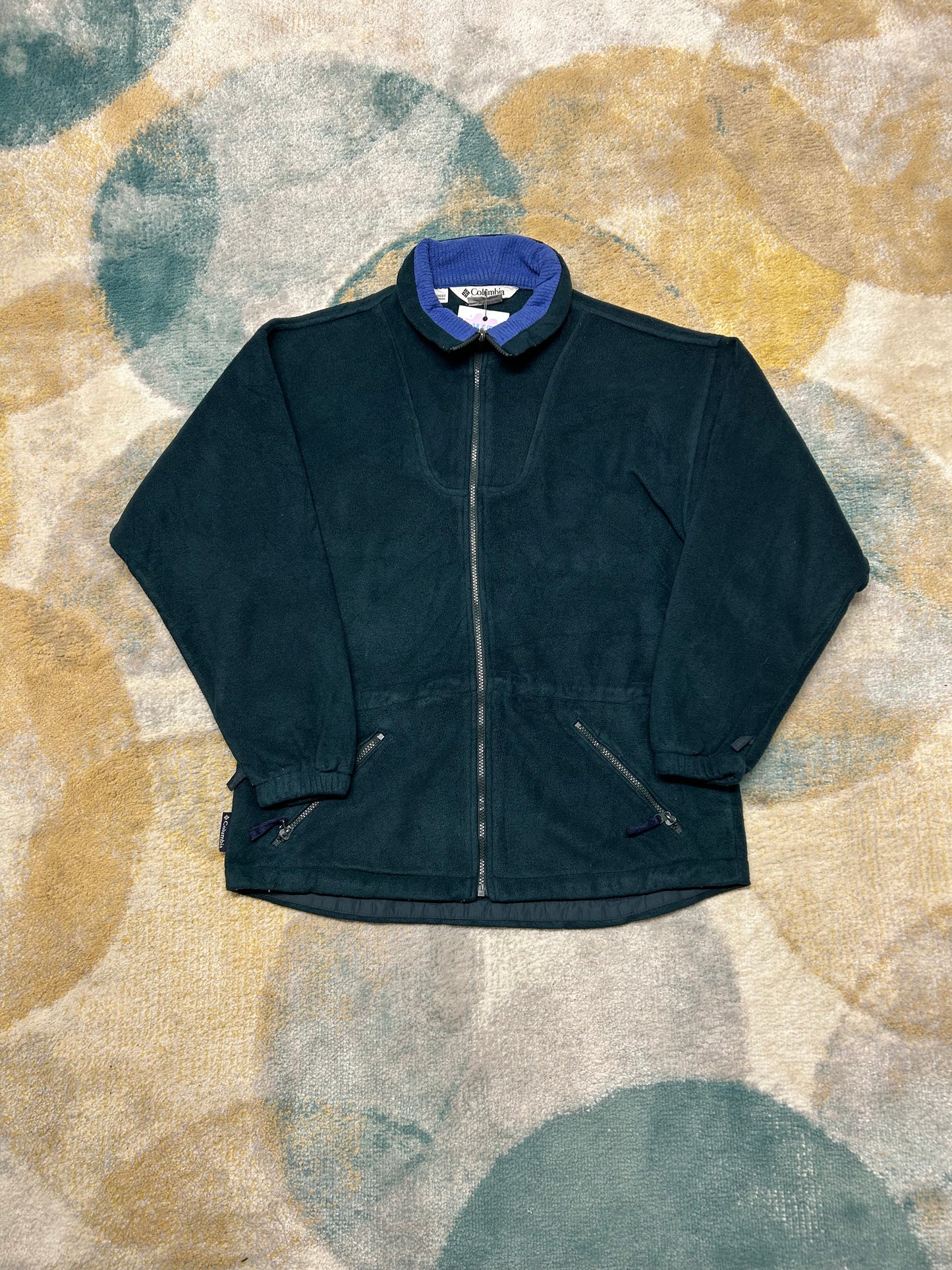 Columbia 90's petrol heavy fleece jacket